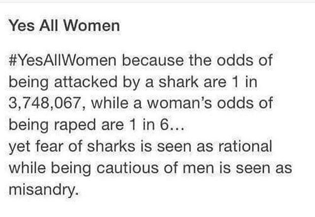 Yes, all women. We don&rsquo;t even know that rape statistics are entirely accurate and that the rate may possibly be even higher because so many assault survivors don&rsquo;t report (especially male survivors) They just live with it in silence. #rap