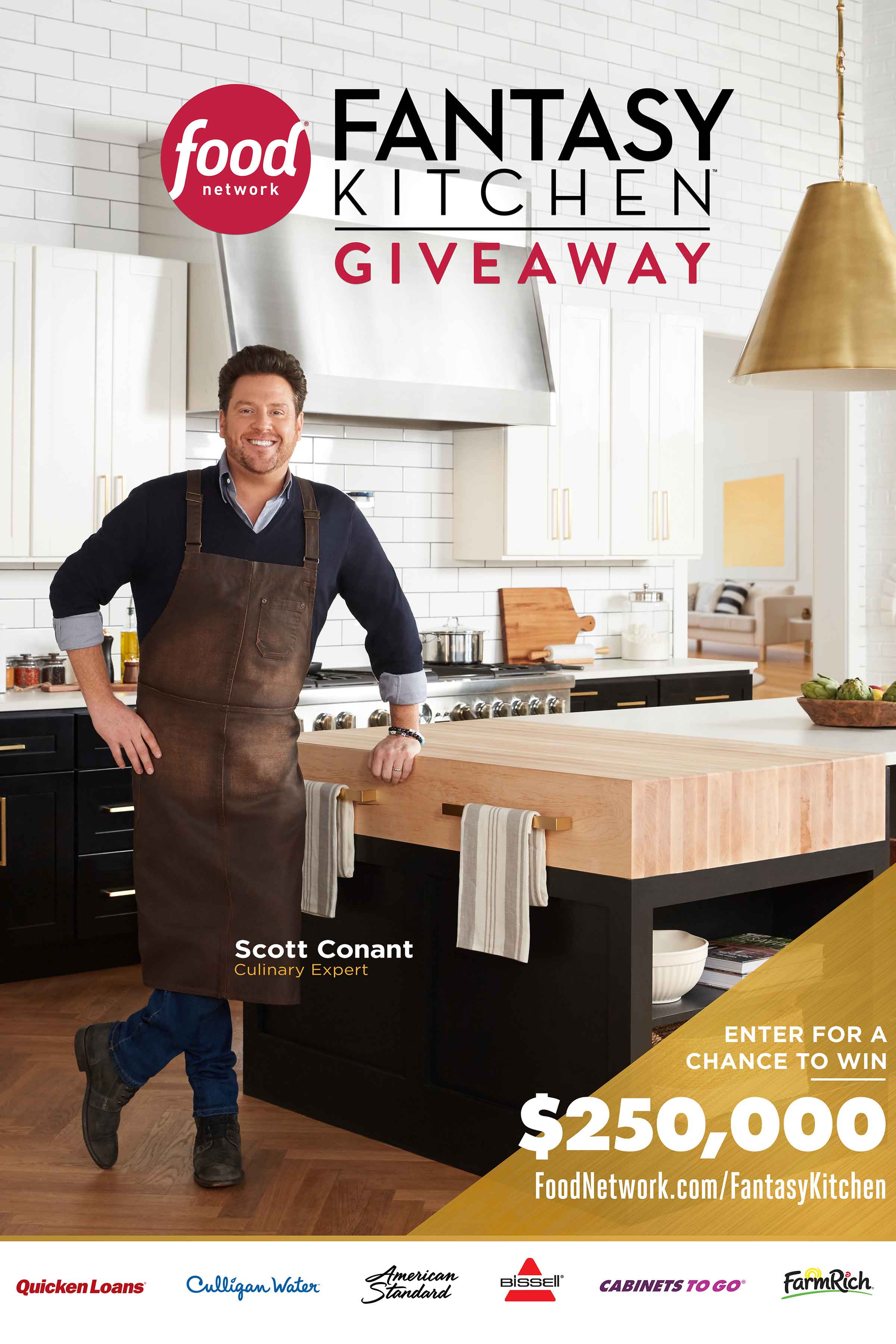 Fantasy Kitchen Sweepstakes - Print ad with Scott Conant