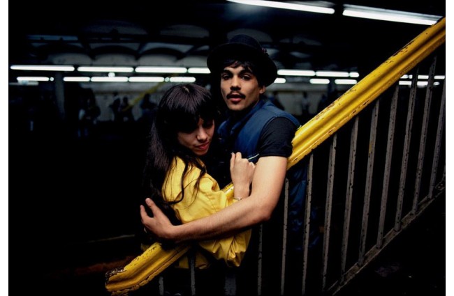 Untitled, (Couple on the Platform) from Subway, 1980 by Bruce Davidson. Available from Aperture .