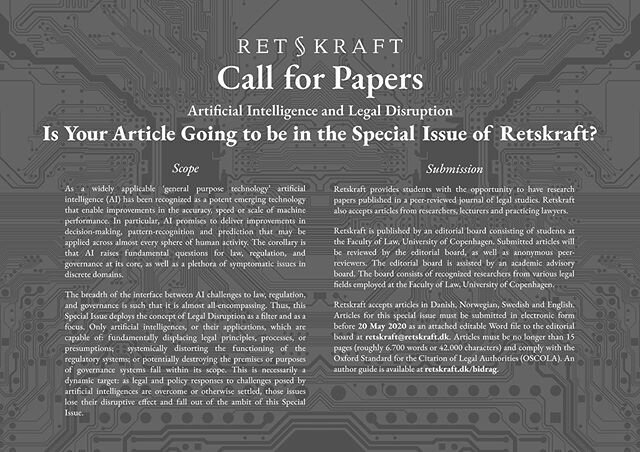 🤖🤖🤖CALL FOR PAPERS - SPECIAL ISSUE ON AI AND LEGAL DISRUPTION 🤖🤖🤖. The hype of AI is almost as real as Joe Exotic and Carole Baskin. You cannot completely grasp nor fathom its reach and the internal complexity, but you are drawn to it with you 