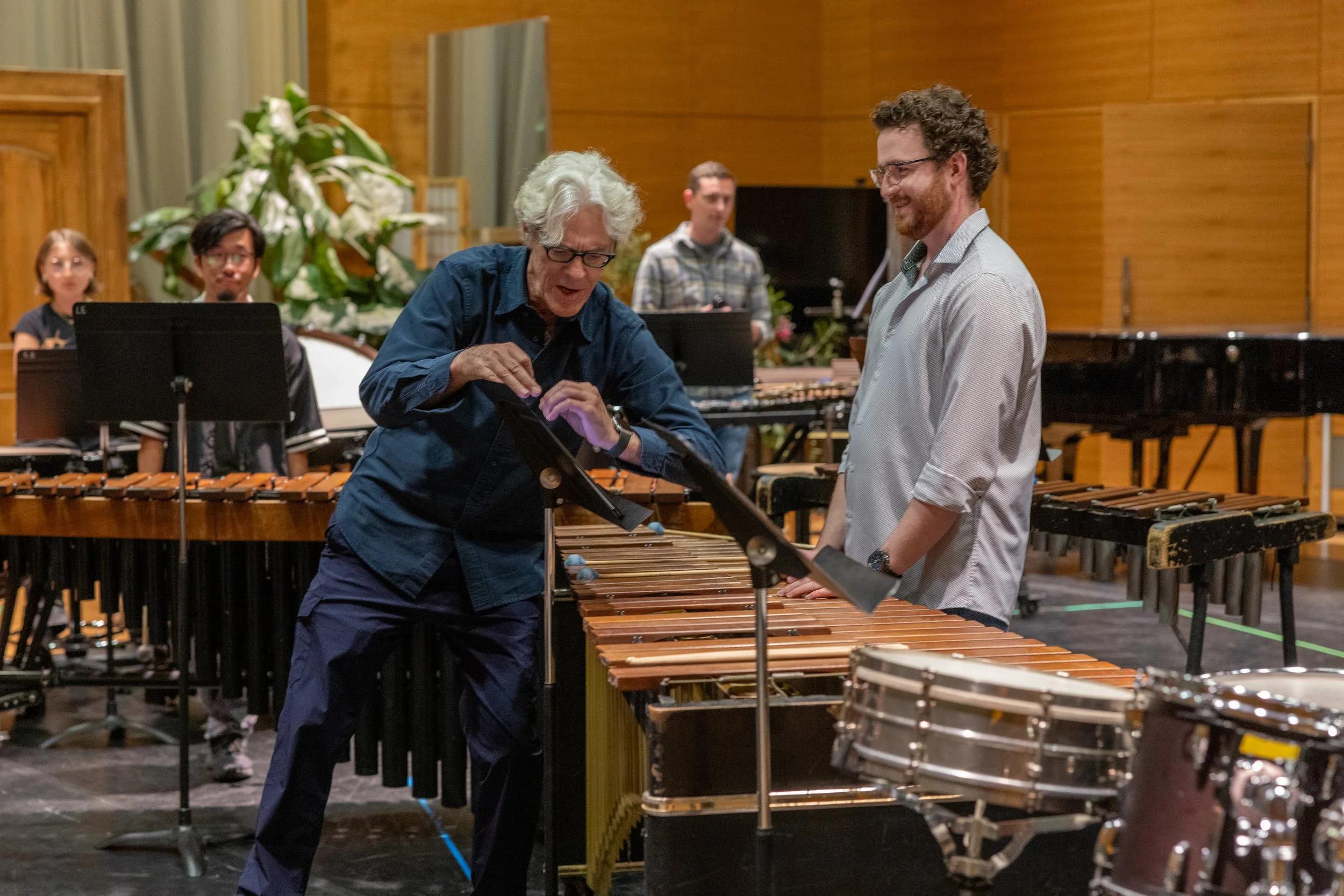 Police drummer Stewart Copeland at SFCM.
