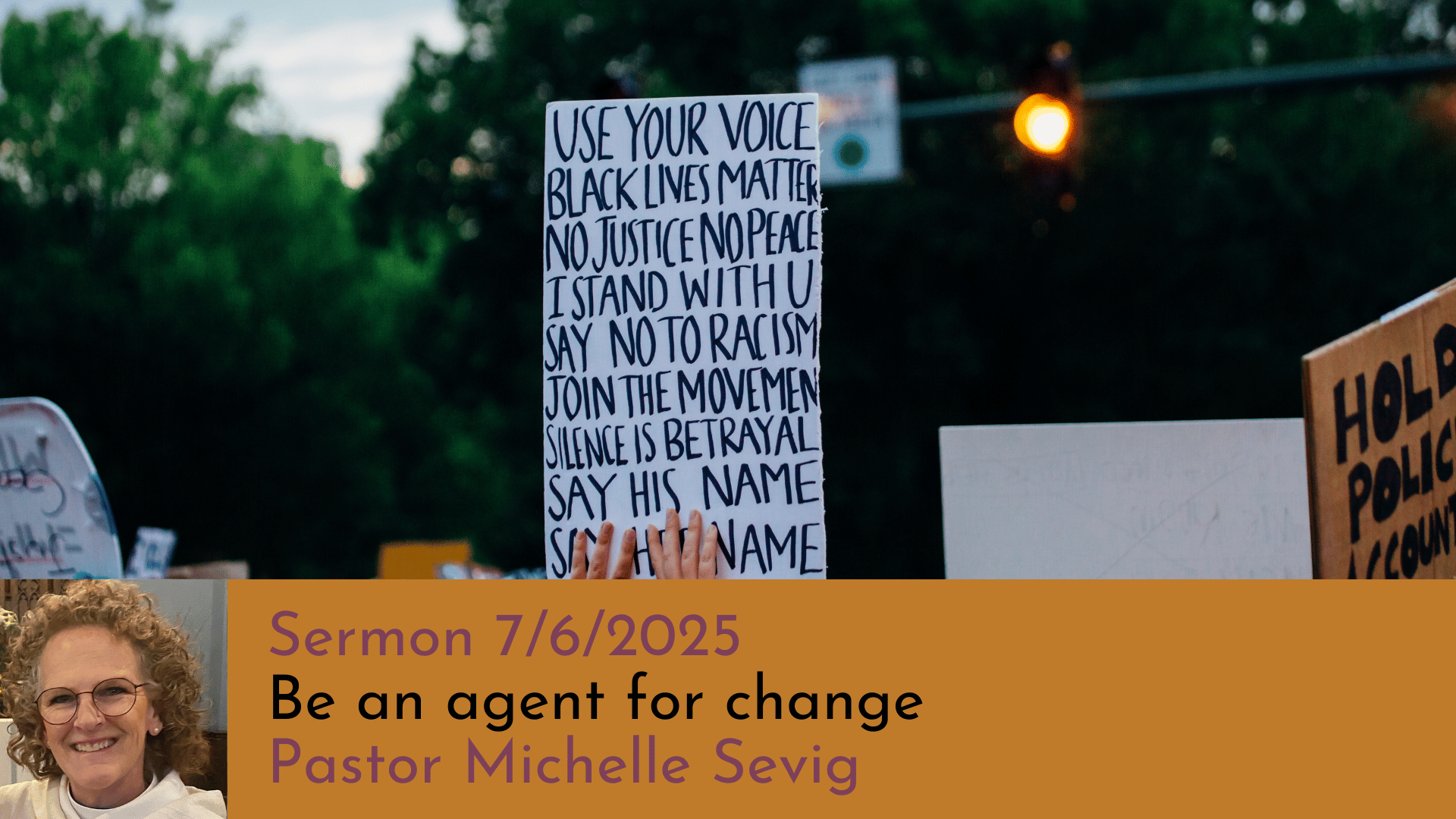 Be an agent for change