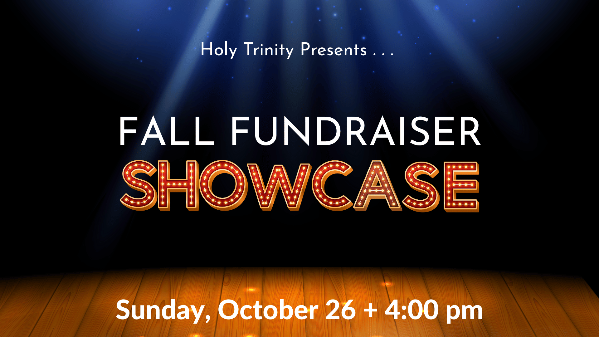 Fall Fundraiser Showcase