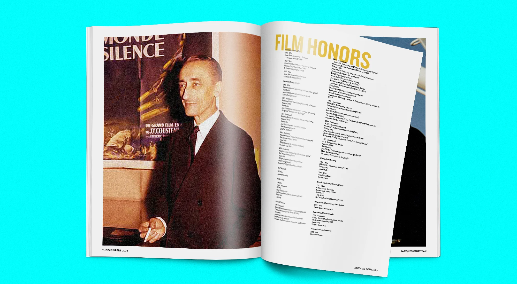 Jacques Cousteau Spread with Page Turn Film Honors .jpg