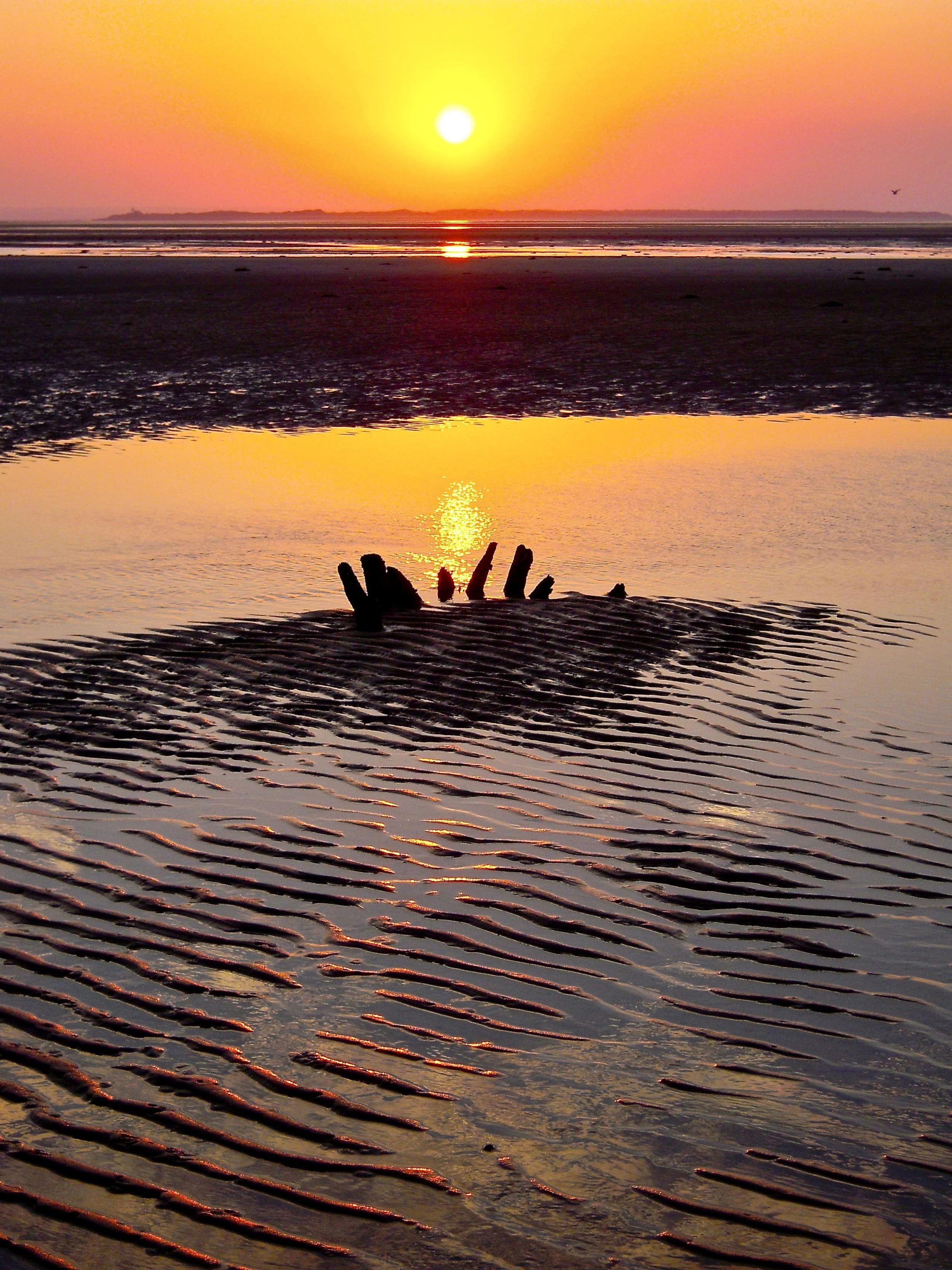 Low Tide Sunset, Sandwich MA