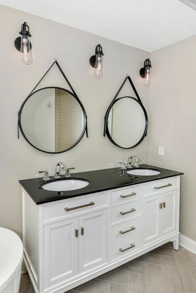 Bathroom Mirrors Are Going Full Circle, Two Sink Vanity Mirror