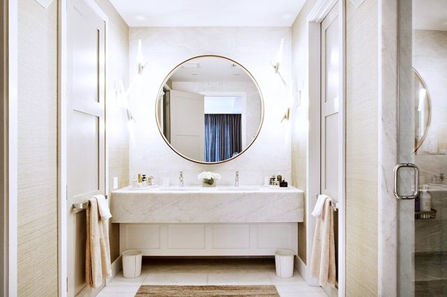 Bathroom Mirrors Are Going Full Circle, Large Mirror For Double Vanity