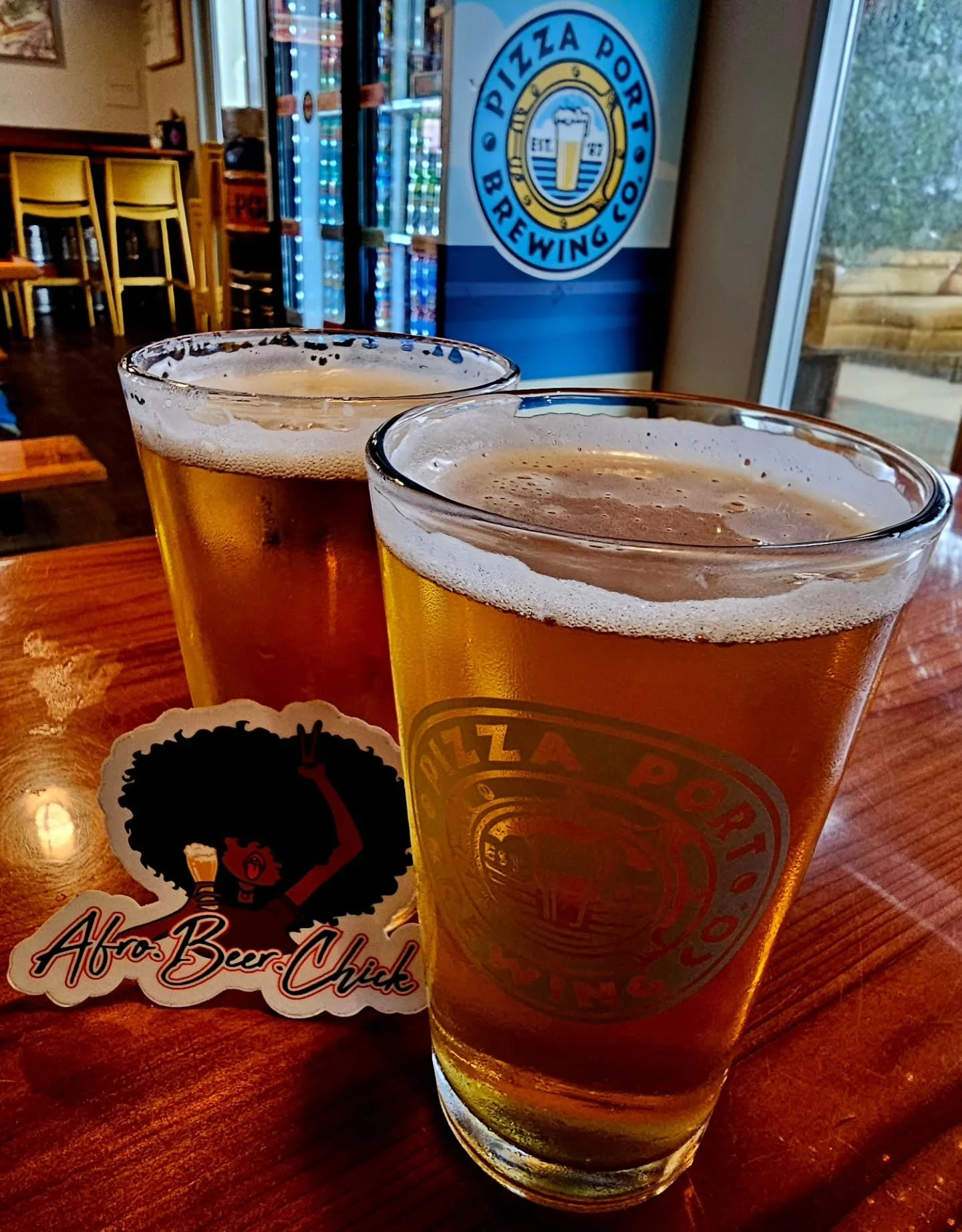 Quick trip to San Diego. Checking out @pizzaportbrewingco 

#afrobeerchick #beerstagram #beersofinstagram #craftbeer #craftbeergirl #beergirl #beergirlsofinstagram #drinklocal #radvocate&nbsp; #untappd #beershare&nbsp; #ladiesthatlovecraft #beerme&nb