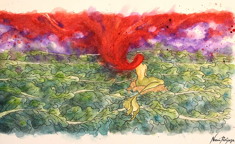 Sirena en el mar de aclegas NoemíRoyoGarzaran red.jpg