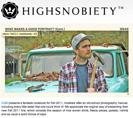 High Snobiety | DQM Fall 2011 Review