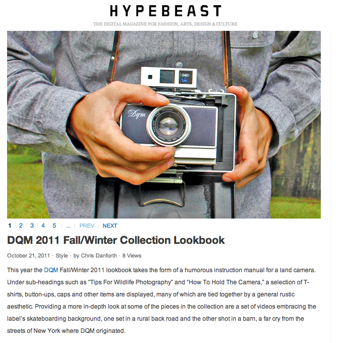 Hypebeast | DQM Fall 2011 Review