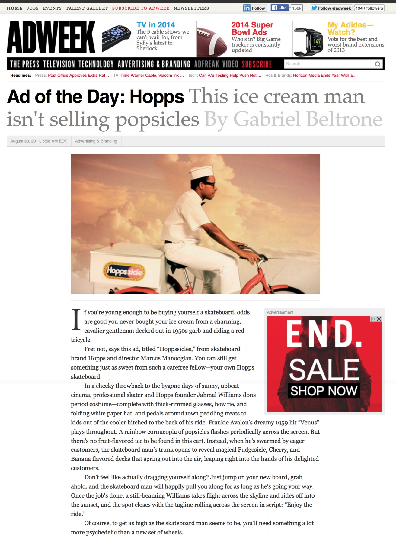 Adweek | Ad of the Day Hoppssicles