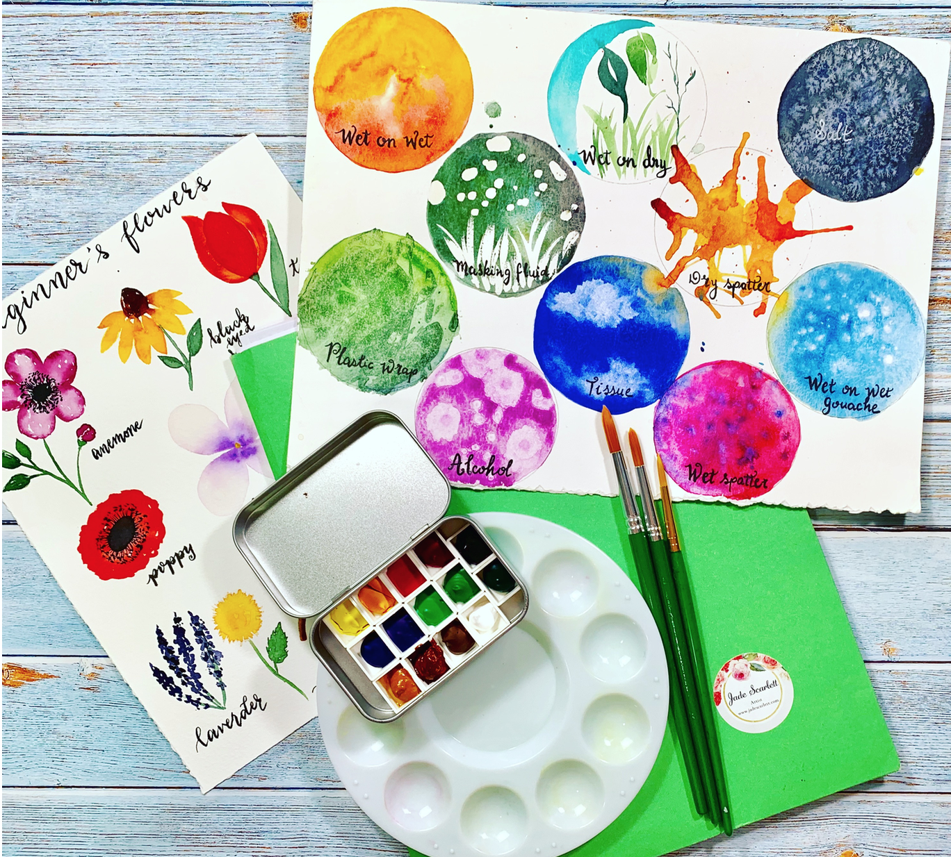Watercolor Kit — Jade Scarlett Art & Design