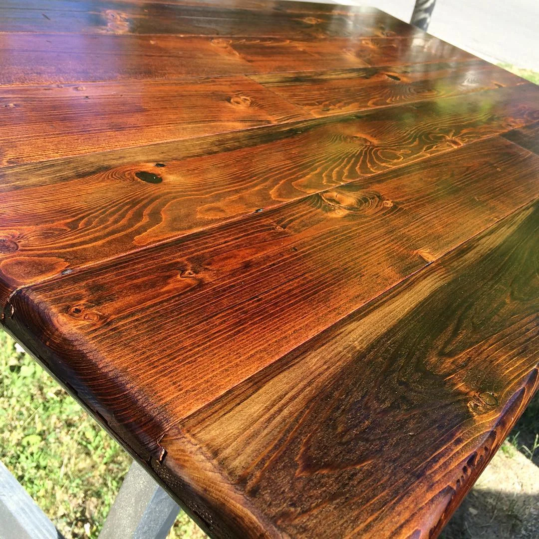 Mixed softwood pipe desk
