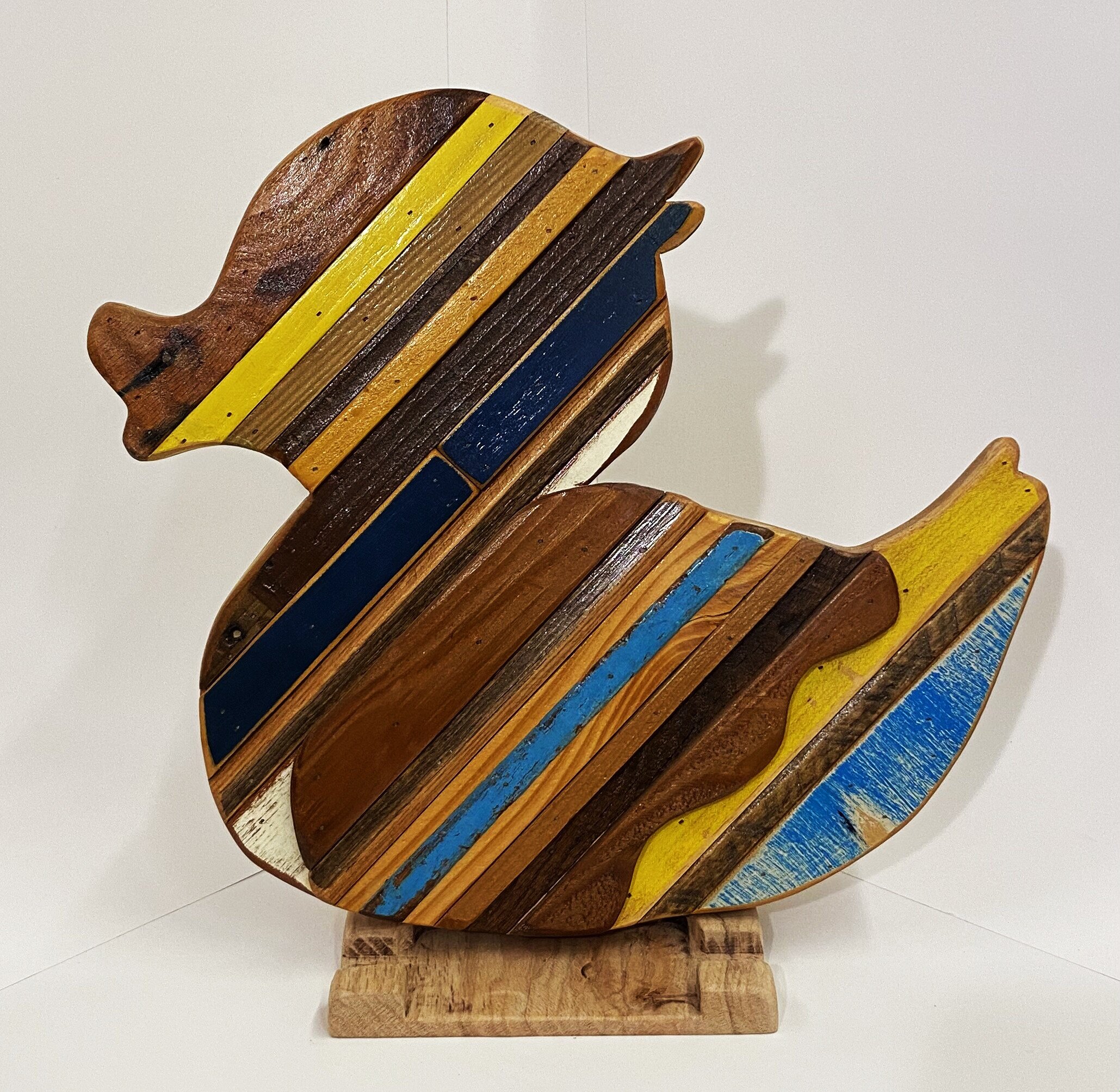 Rubber Duck in Blues & Yellows