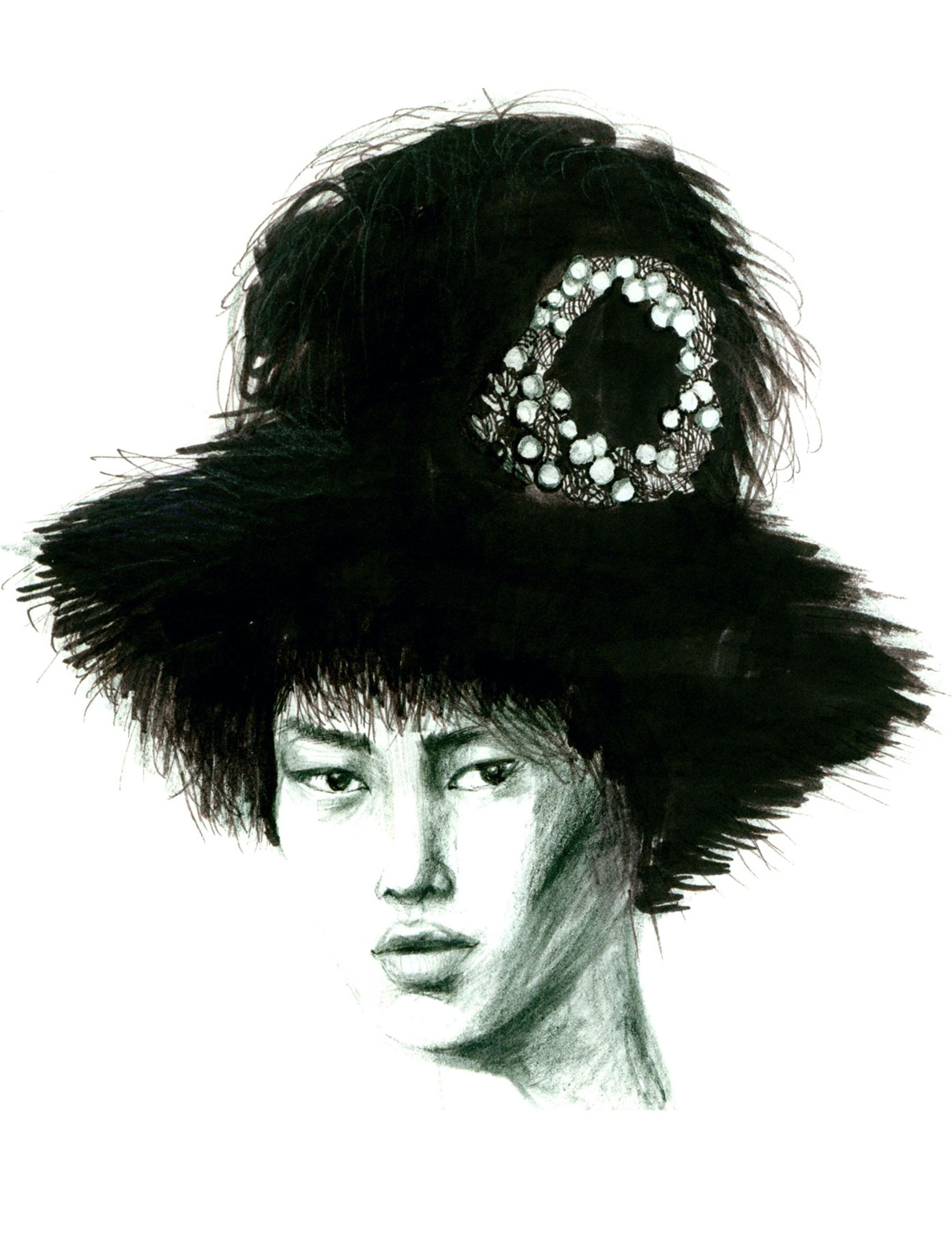  FASHION ILLUSTRATION FACES NANCY RIEGELMAN 