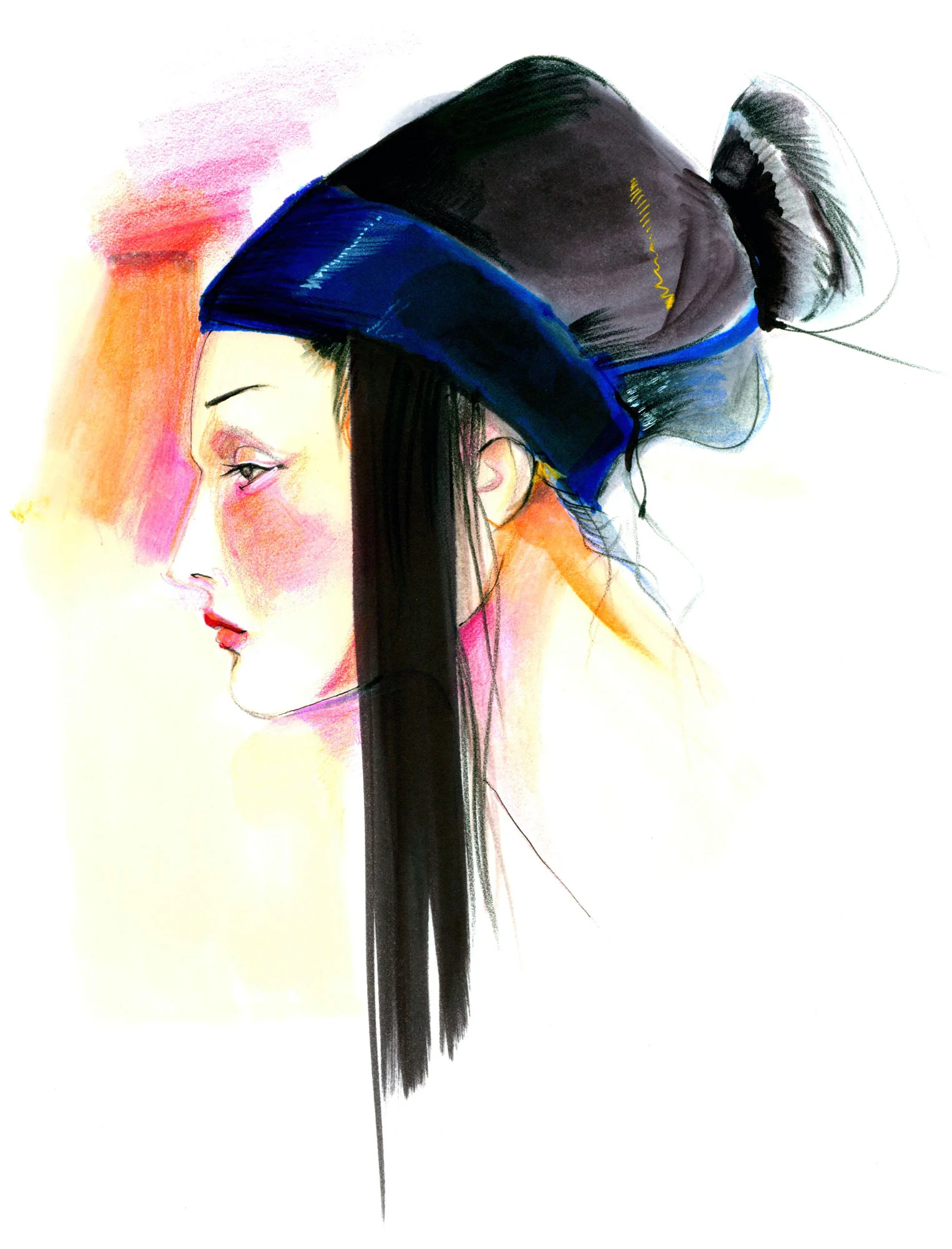 FASHION ILLUSTRATION FACES NANCY RIEGELMAN