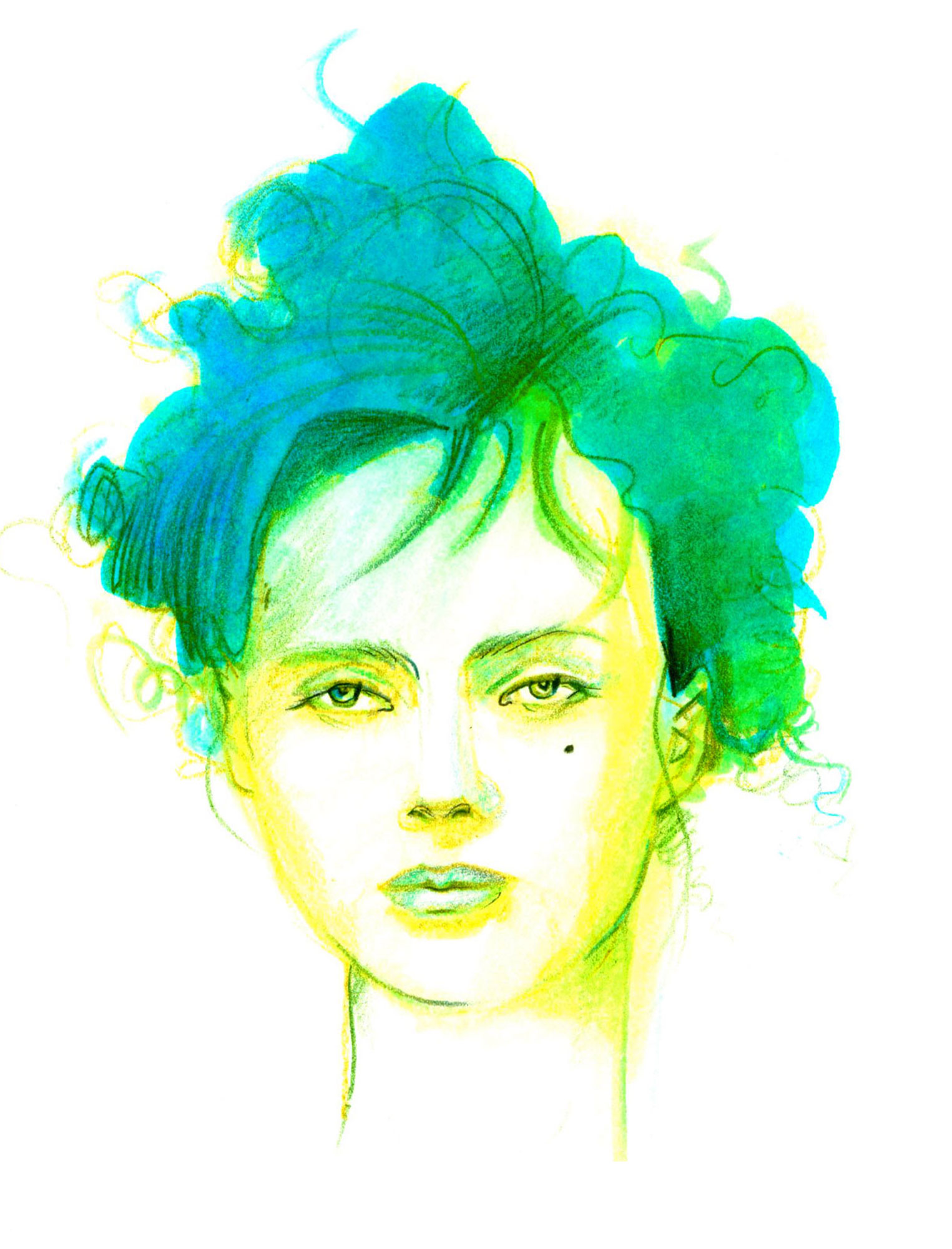  FASHION ILLUSTRATION FACES NANCY RIEGELMAN 