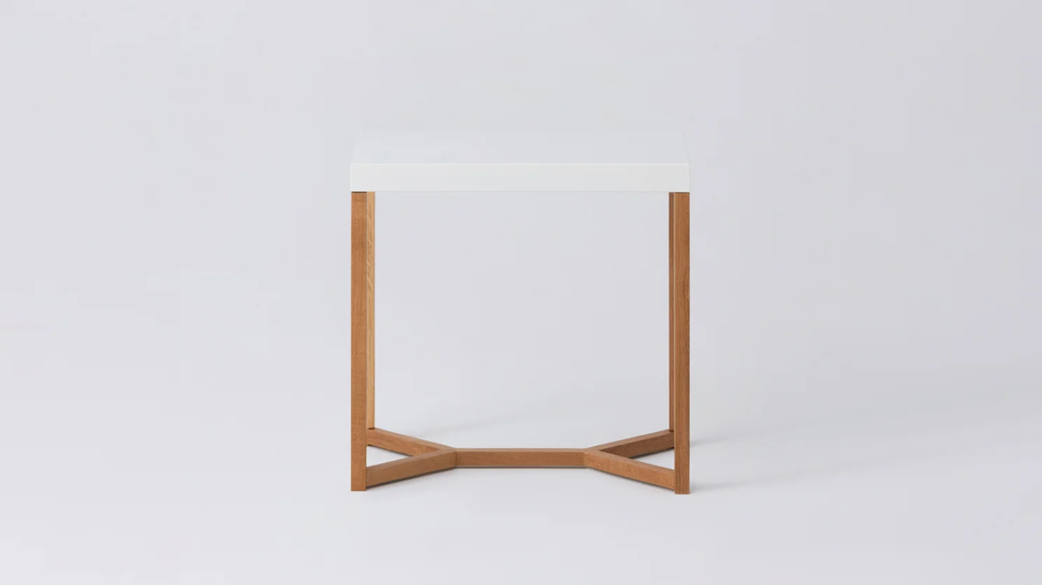 Trivia Tall Side Table - White and Oak - EQ3 - M Collection NYC.jpg