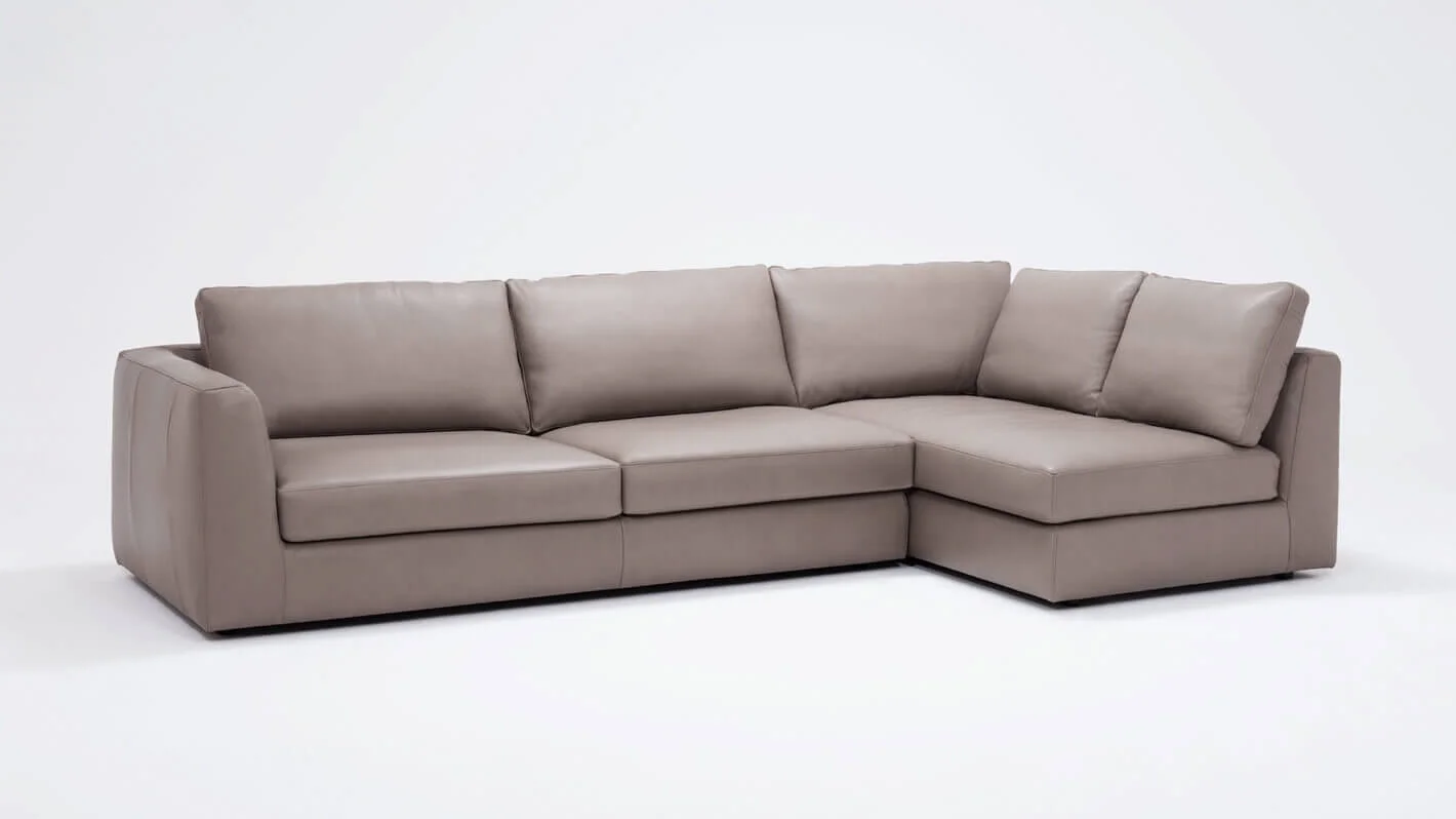 Cello Sectional Full Arm Chaise 1 - Leather - EQ3 - M Collection NYC.jpg