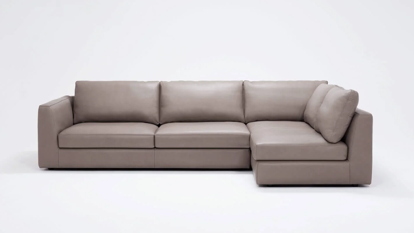 Cello Sectional Full Arm Chaise - Leather - EQ3 - M Collection NYC.jpg