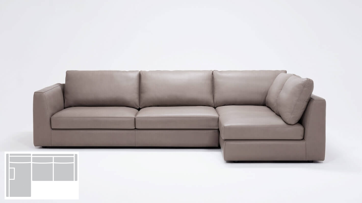 Cello Sectional Sofa With Full Arm Chaise Leather Laf Eq3 M Cello Sectional Sofa With Full Arm Chaise Leather Laf Eq3