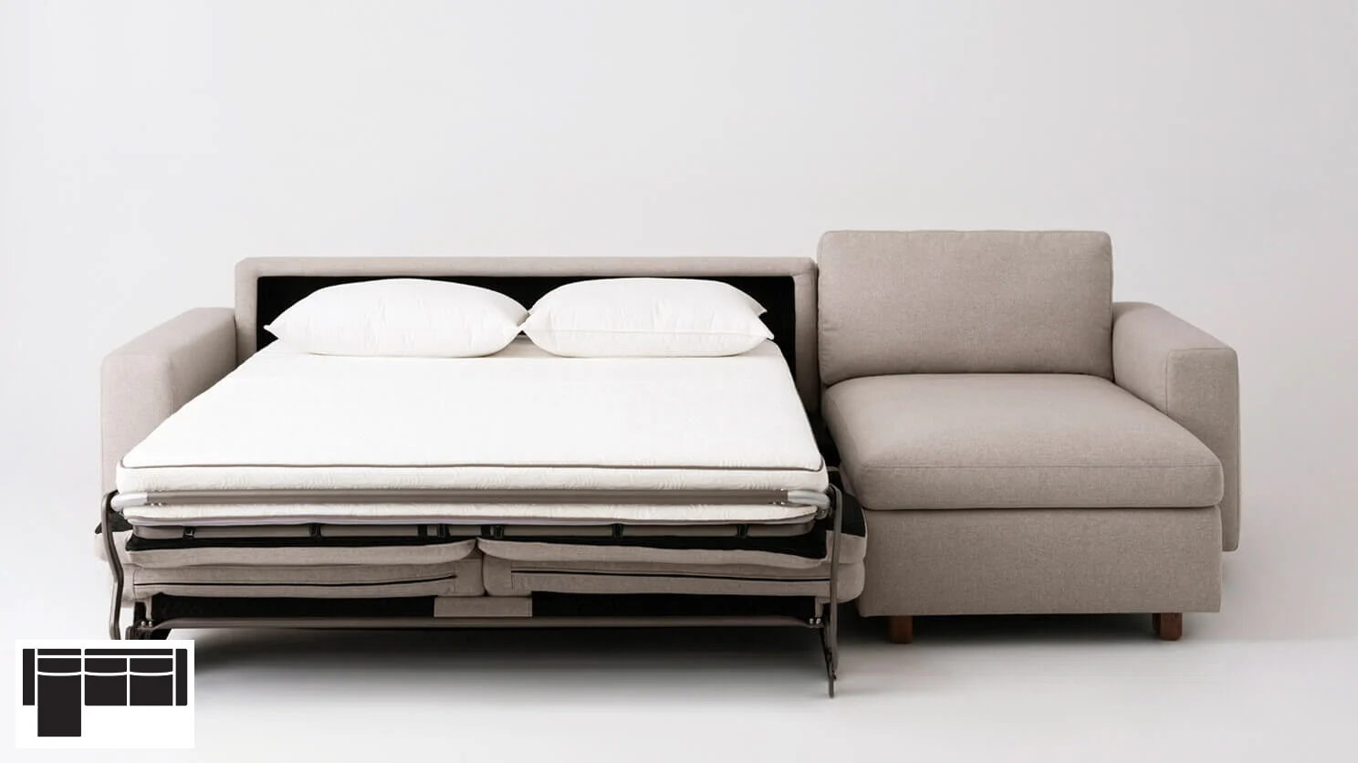 Reva Sectional Storage Sofa Bed Laf Full Size Mattress M Reva Sectional Storage Sofa Bed Laf