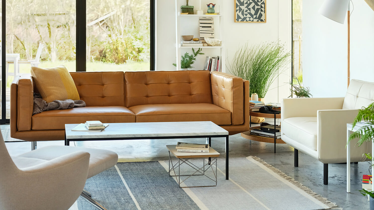 Plateau Sofa 84 Blind Pull Leather Eq3