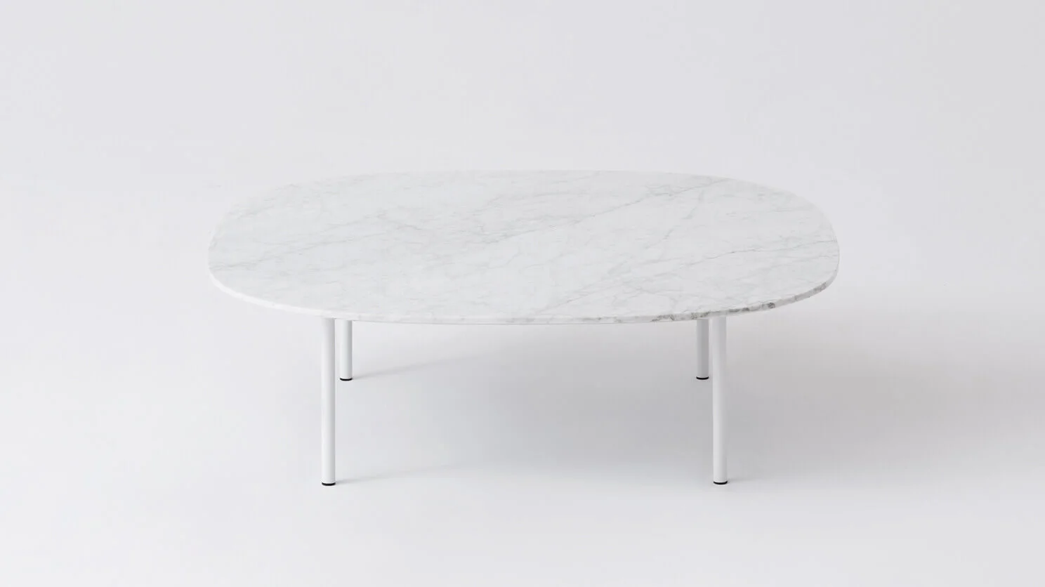 River Square Coffee Table - White Marble, White Legs - M Collection - EQ3.jpg