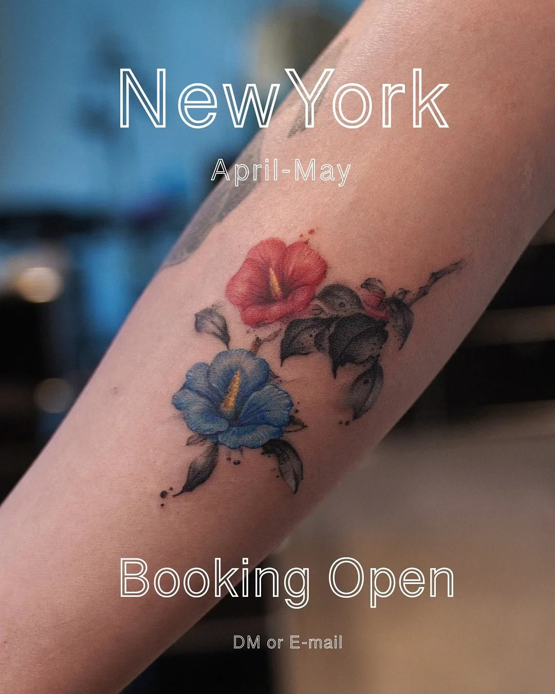 Hi! I&rsquo;m a 48tatt based in Brooklyn and Queens, NY.
I love creating designs inspired by nature&mdash;like flowers, plants, and animals and I also enjoy working with vintage-style tattoos.
⠀
Custom ideas? Absolutely. Pieces from my feed? Totally 