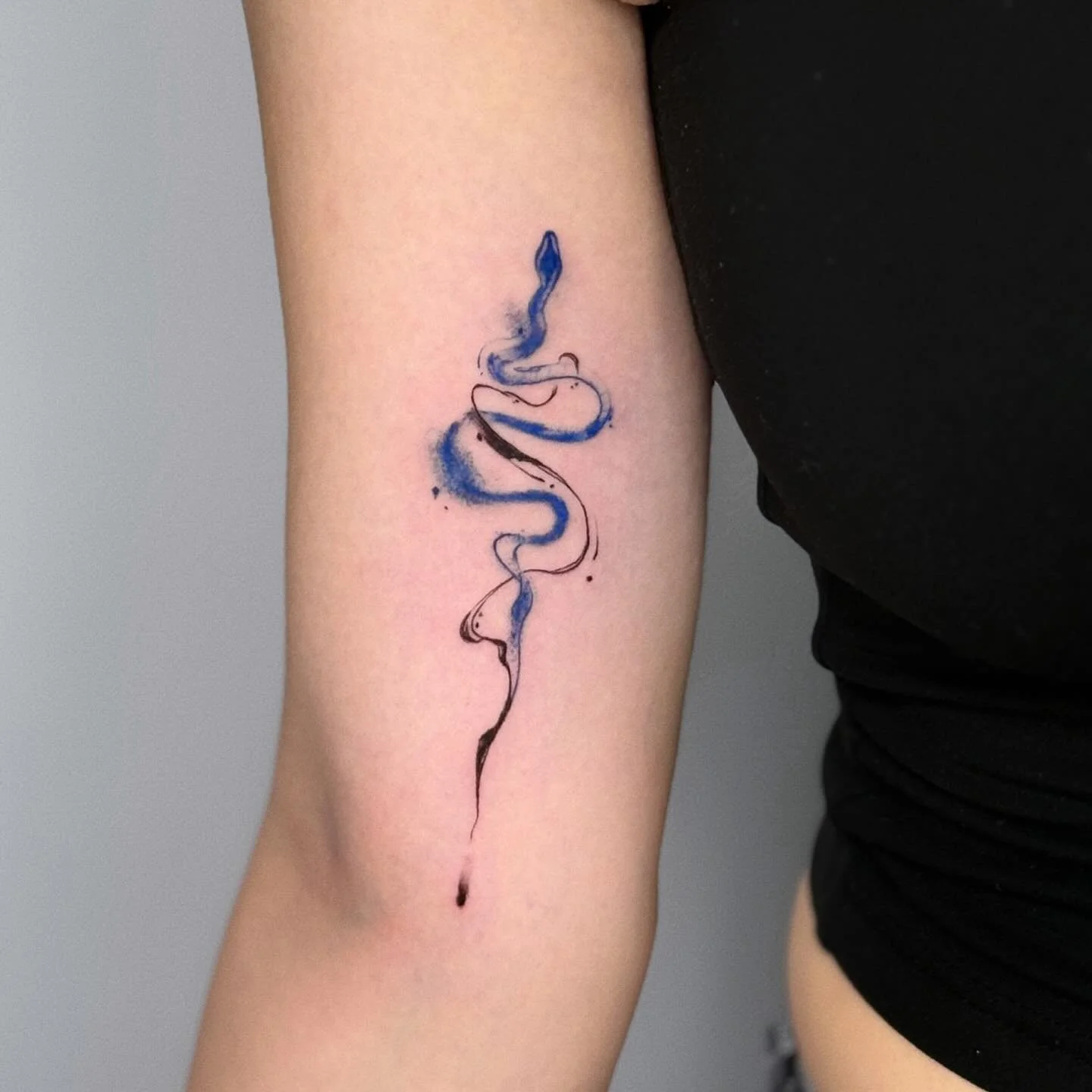 Blue snake 
#flowertattoo #discounttattoo #specialtattoo #girltattoo #boytattoo #linetattoo #tattooart #tattooed #tattoogirls #nytattoo #nytattooartist #nytattoos #flushingtattoo #blackandgreytattoo #blackandgrey #tattoos #tattoostyle #girlswithtatto