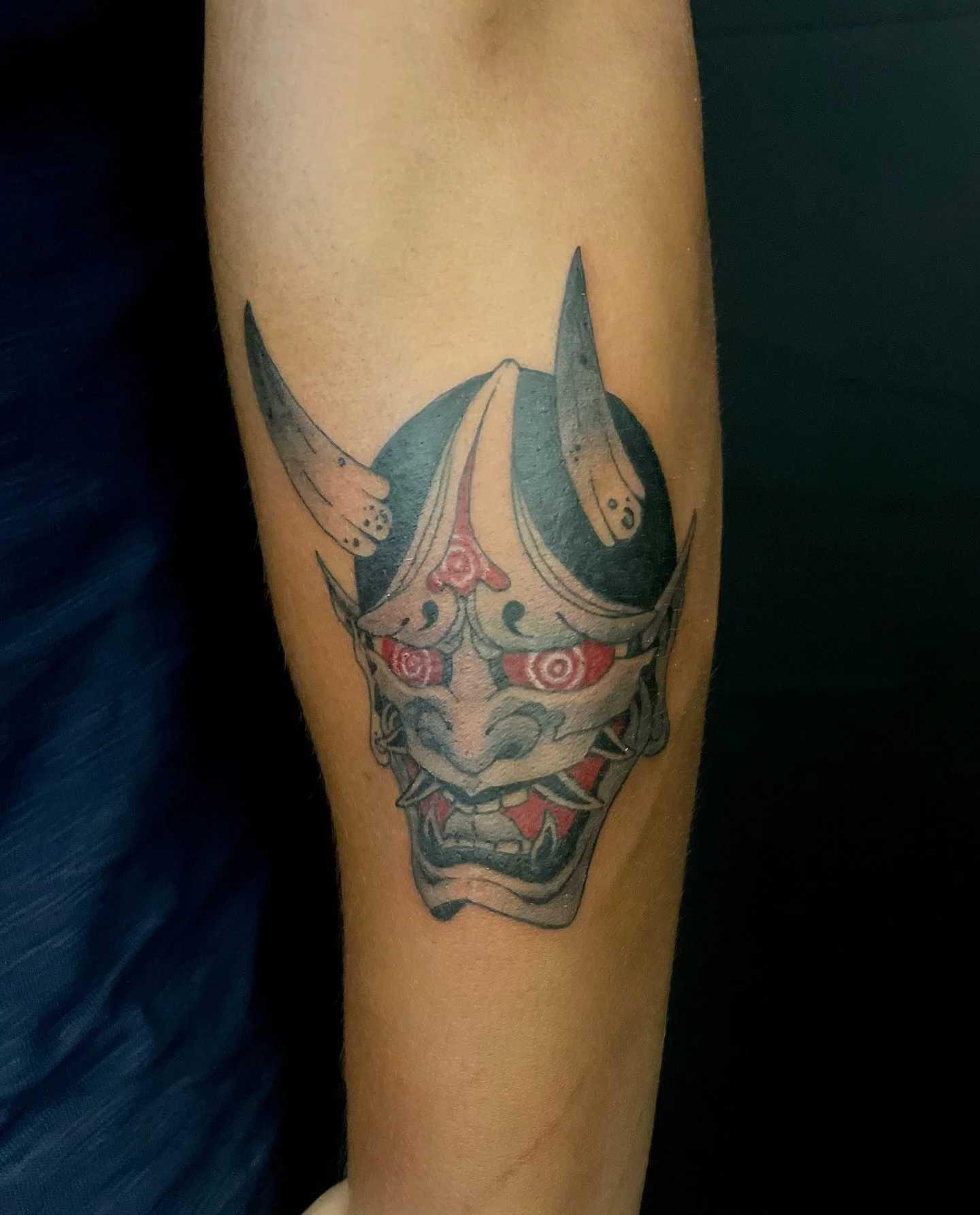Hypnotic red-eyed hannya mask 👹

Needles @emalla.official @emalla.amazon 
-
-
-
#tattoo #tattoos #tattooed #tattooer #tattooist #tattoolife #tattooing #tattoostyle #tattoomagazine #emallacartridges #nyctattoo