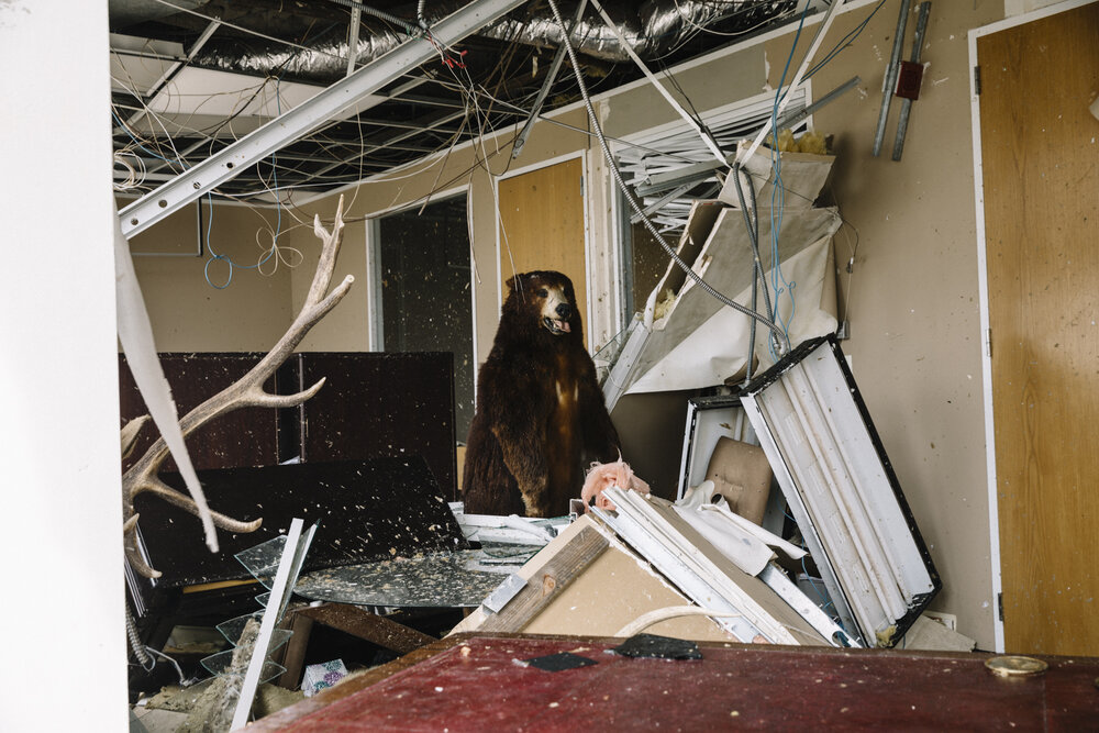  NYTSTORM - Lake Charles, LA - August 27, 2020 - Hurricane Laura's high winds and storm surge had a devastating impact on downtown Lake Charles and the surrounding area. 