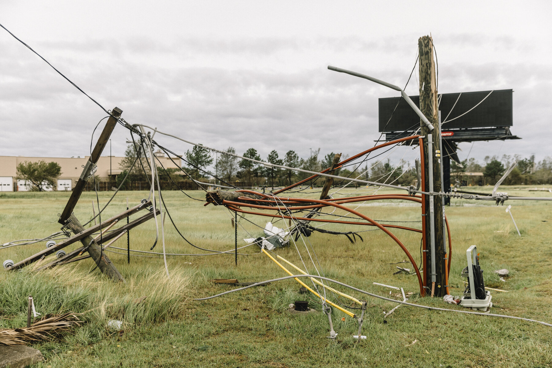  NYTSTORM - Lake Charles, LA - August 27, 2020 - Hurricane Laura's high winds and storm surge had a devastating impact on downtown Lake Charles and the surrounding area. 