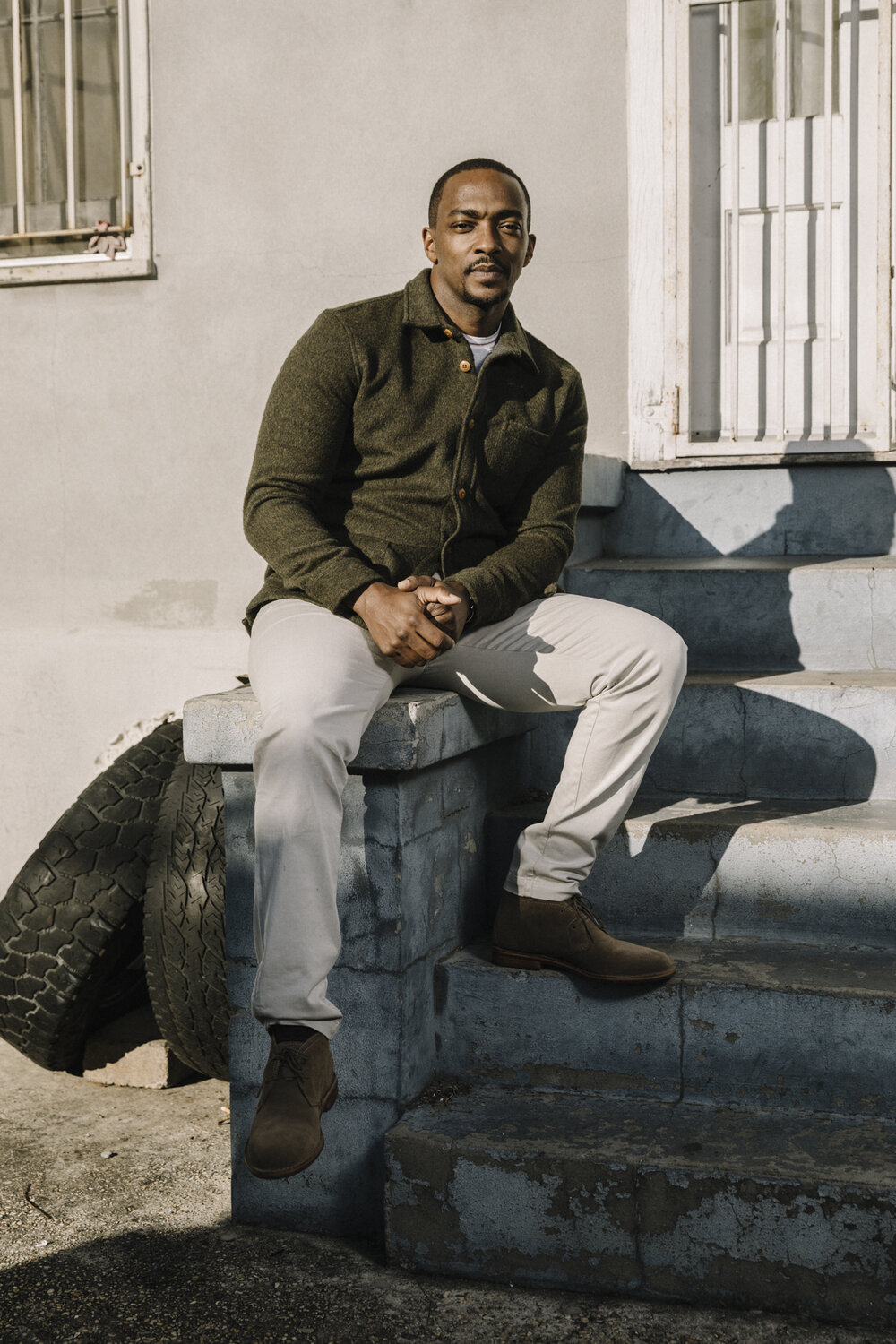  NEW ORLEANS, LA - Feb. 19, 2021 - Actor Anthony Mackie photographed in the Tremé District of New Orleans. 