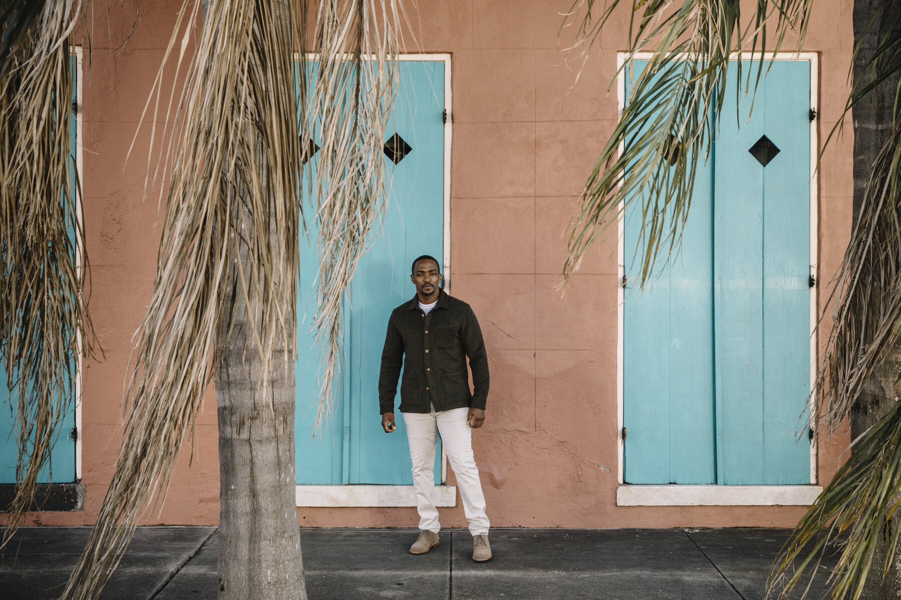  NEW ORLEANS, LA - Feb. 19, 2021 - Actor Anthony Mackie photographed in the Tremé District of New Orleans. 