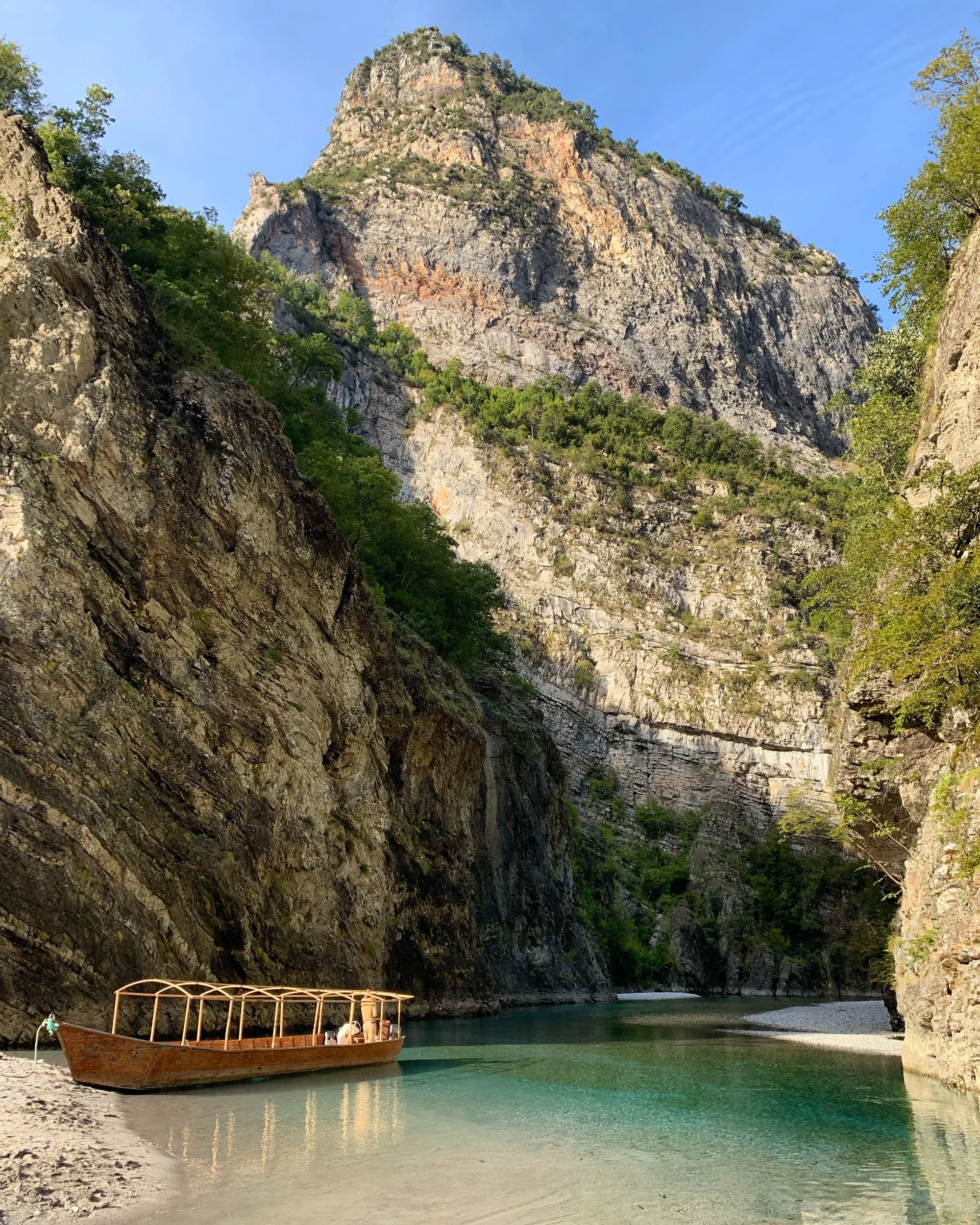 A Hidden Beach on an Albanian River