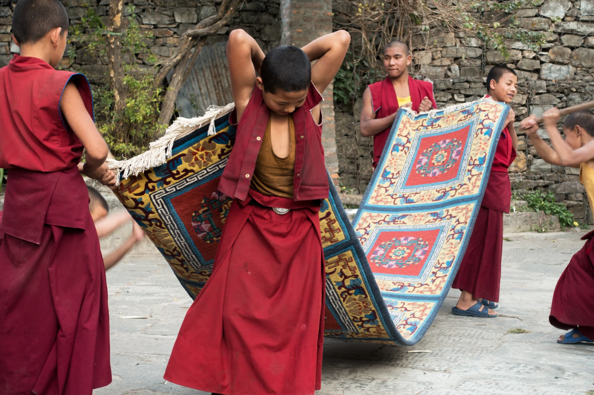 Acolyte monks- Bhenchen Monastery