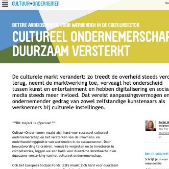 Cultuur+Ondernemen