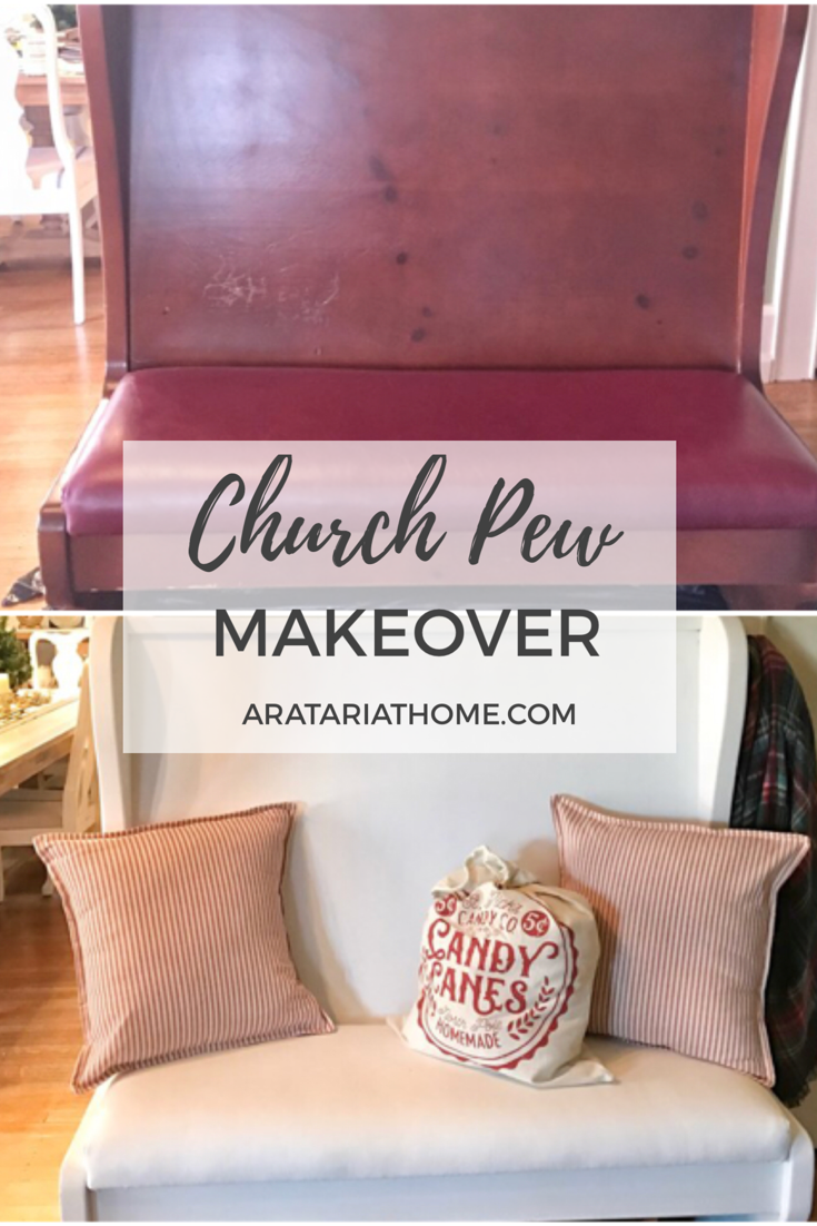 Church Pew Makeover