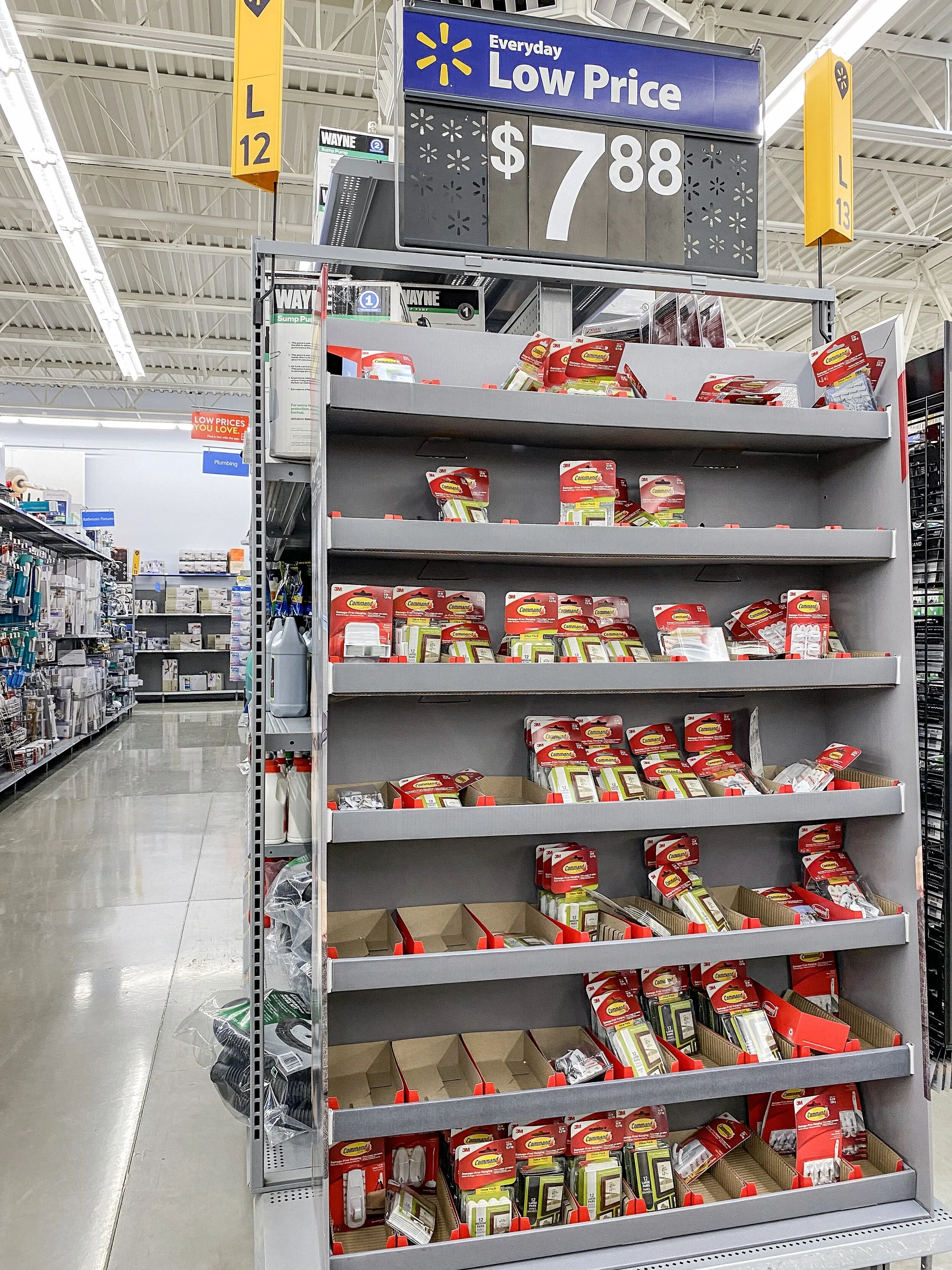 Walmart shelves