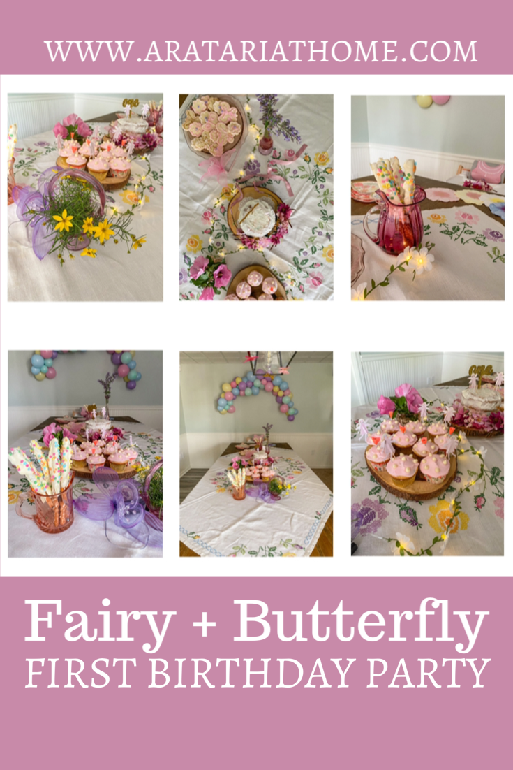 Fairy and Butterfly First Birthday Party — Aratari At Home