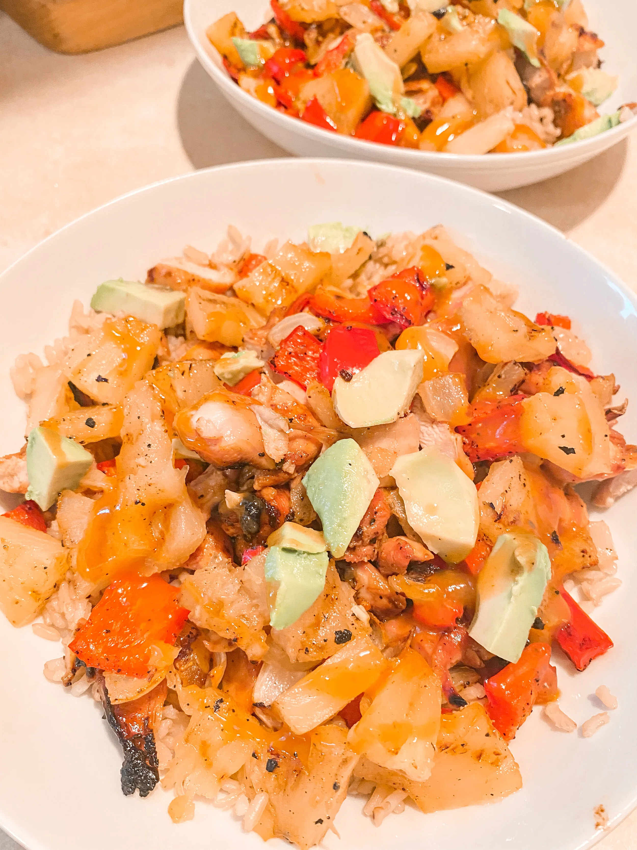 Tangy Chicken and Pineapple Bowl