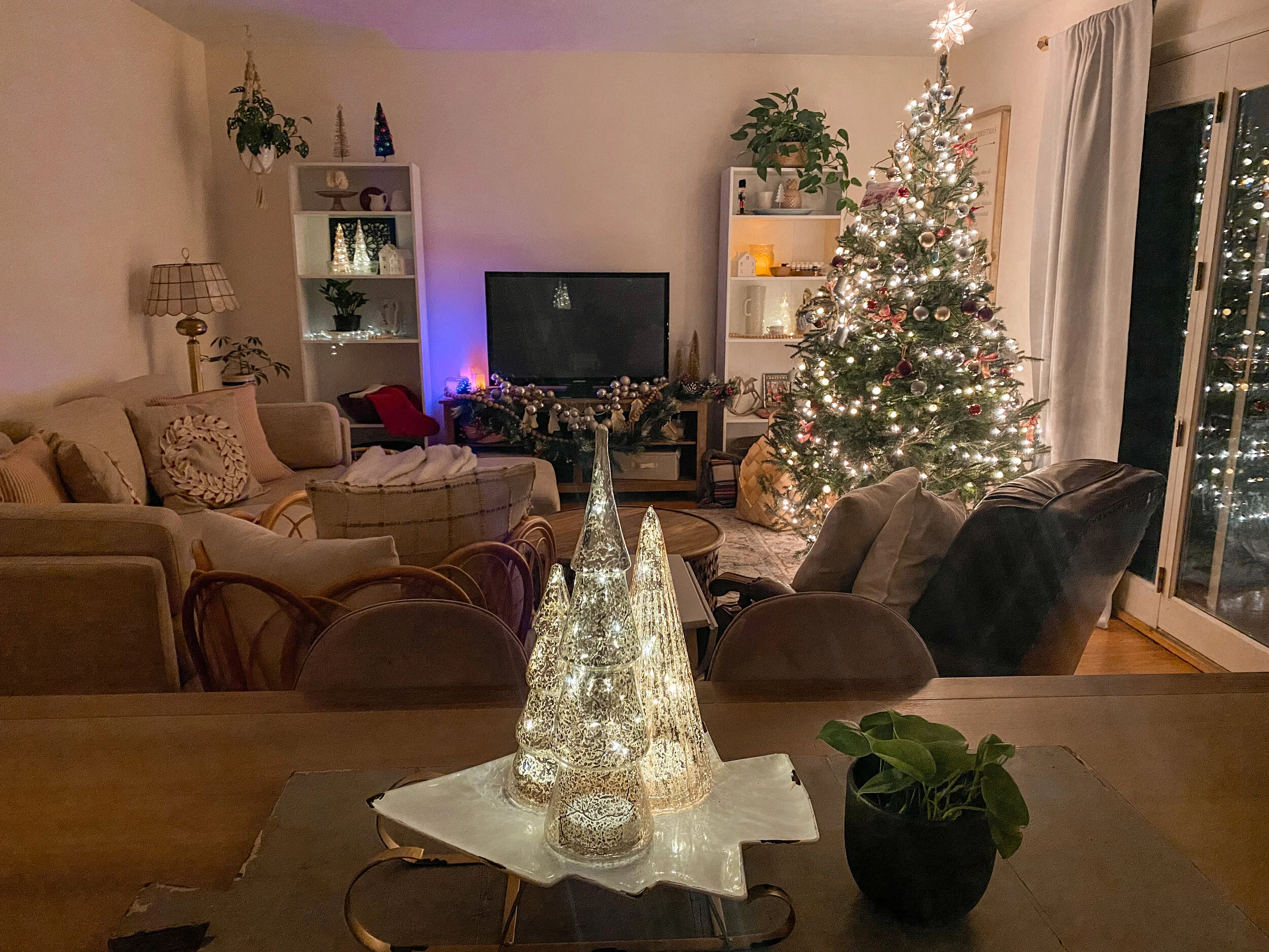 Christmas Lights at Night