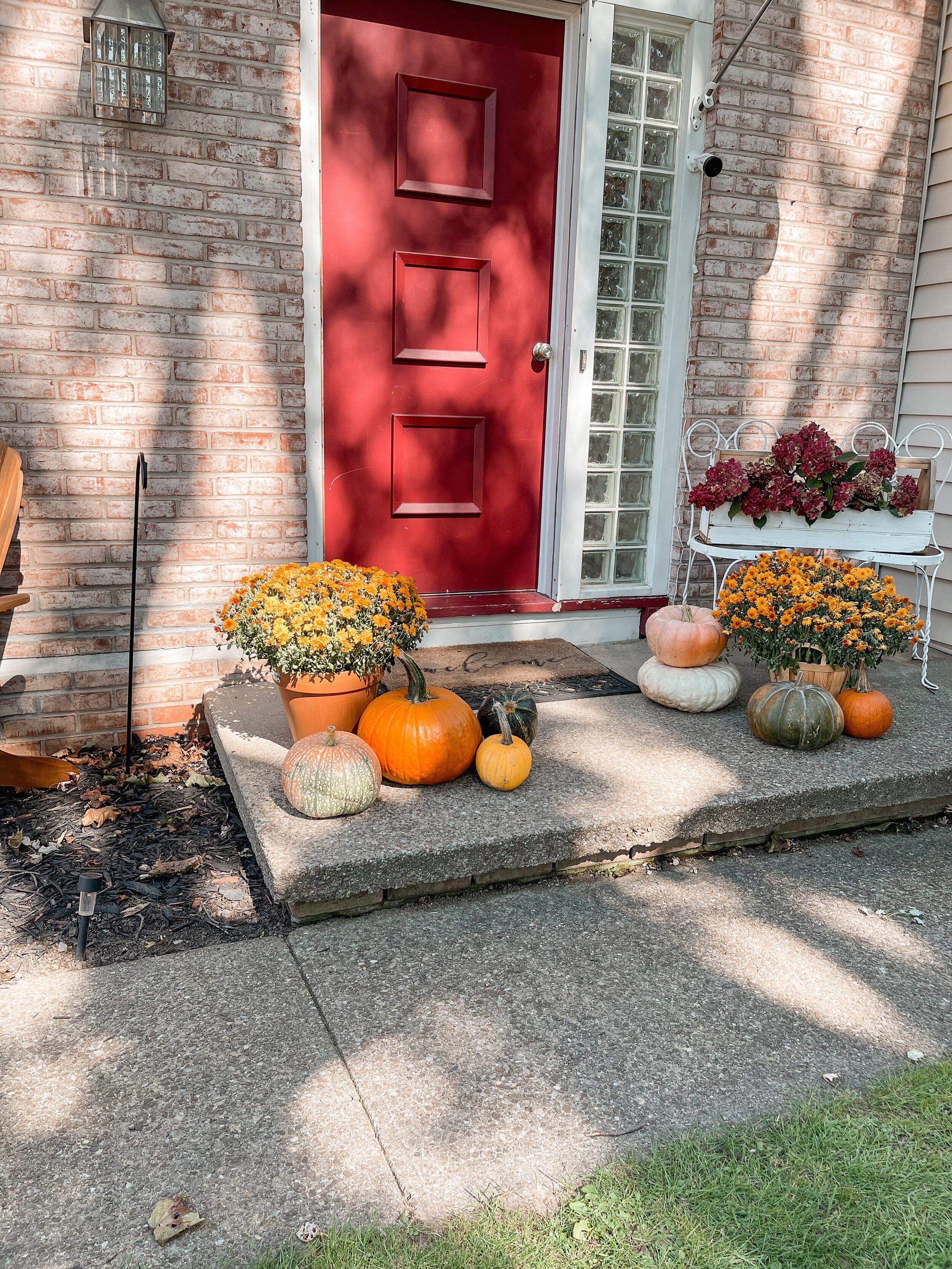 Warm and Moody Fall Front Porch