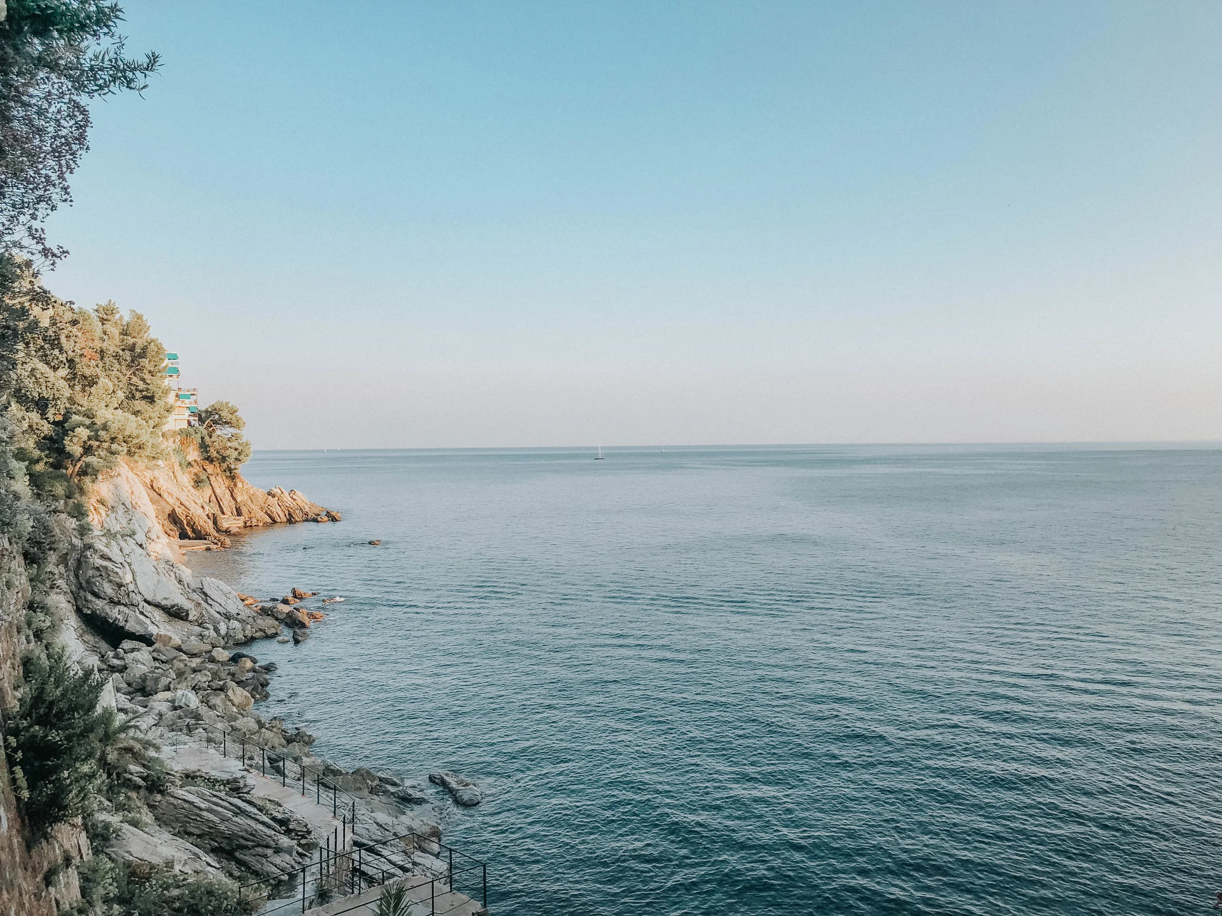View from our Airbnb | Zoagli, Italy