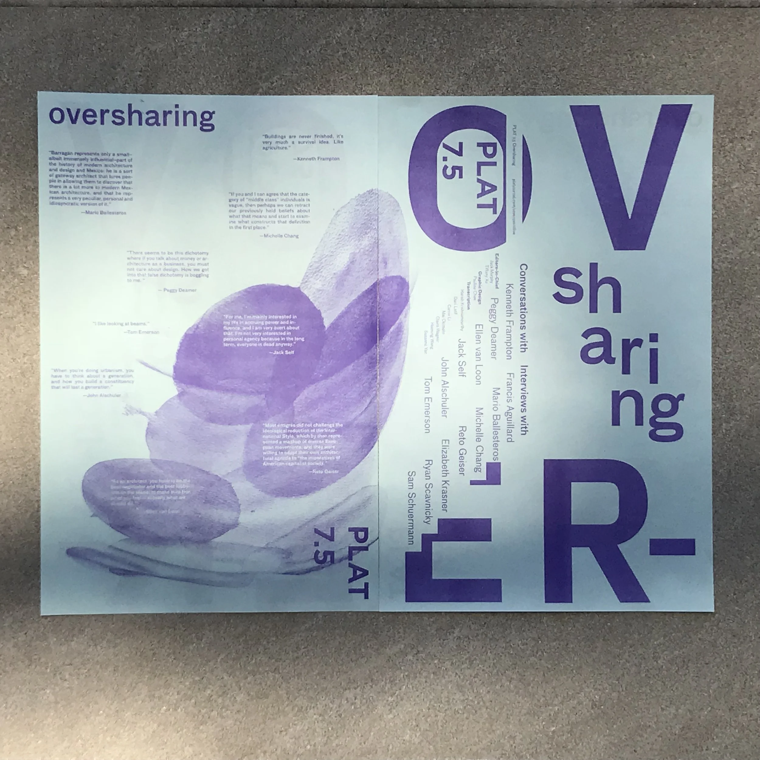 Oversharing: A Transitional Manifesto