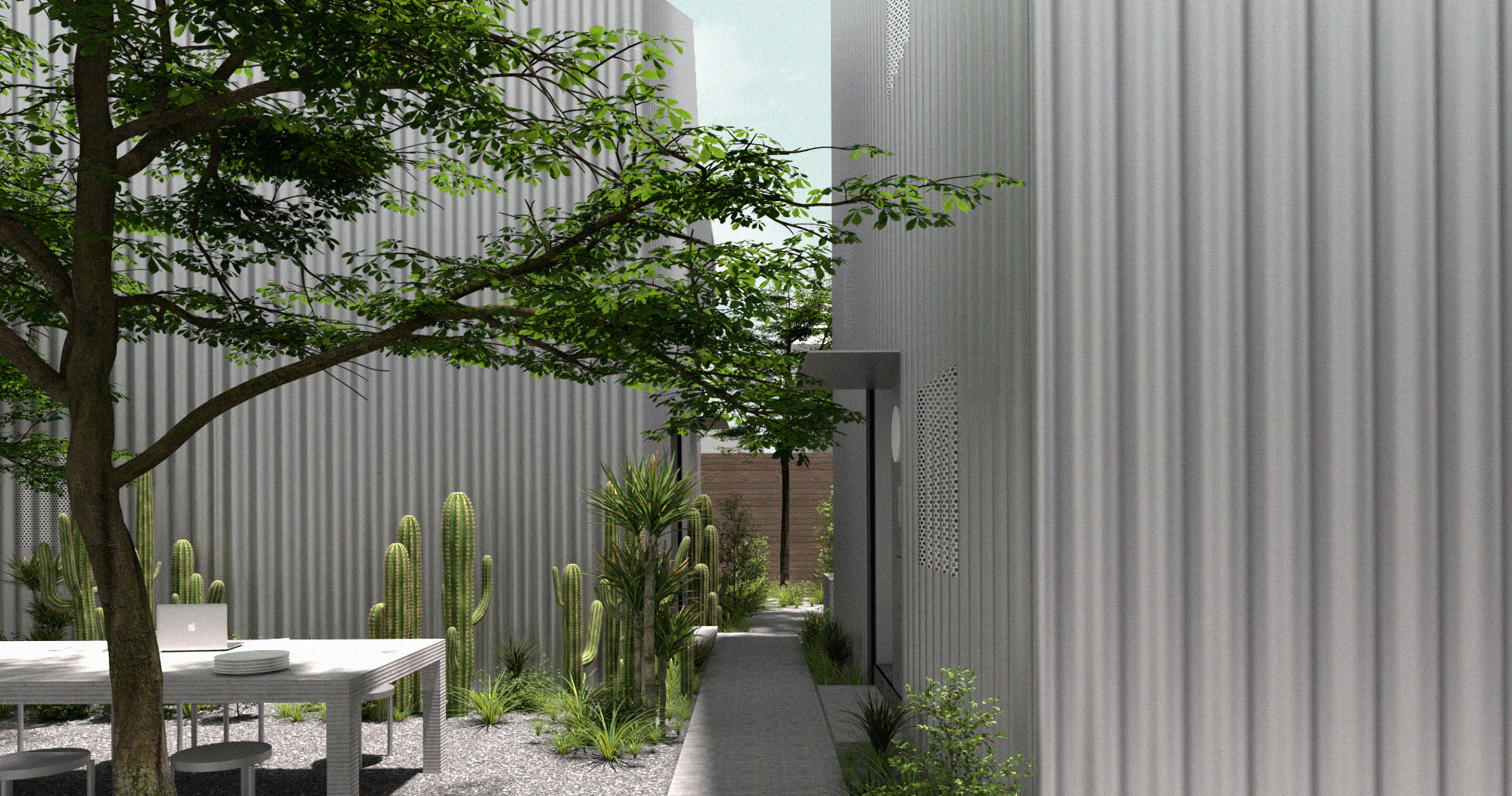 Jesús Vassallo, Affordable housing proposal for the L.A. Low Rise Competition, 2021.
