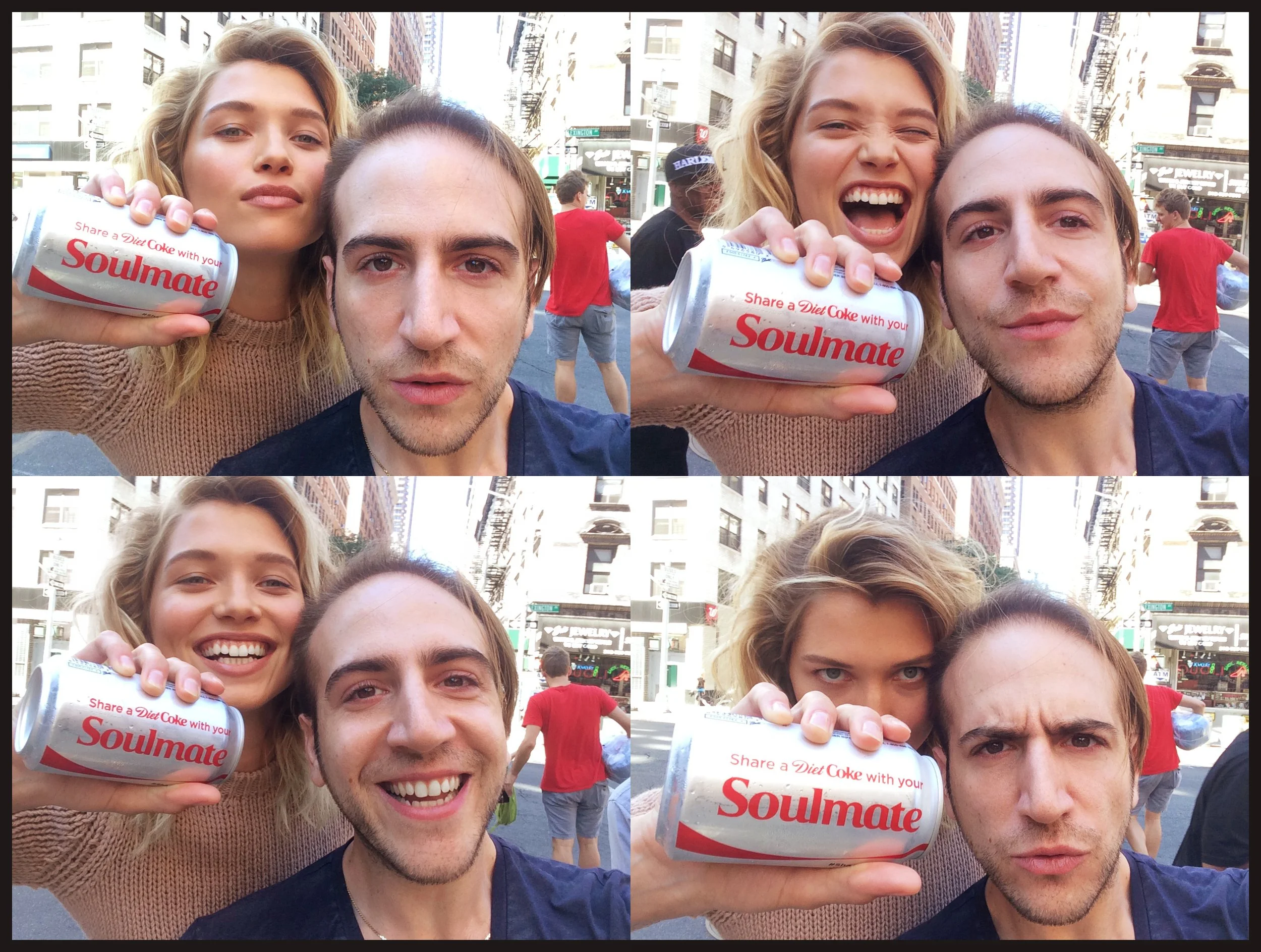 Hana Jirickova + Matthew on location for Vogue France .
