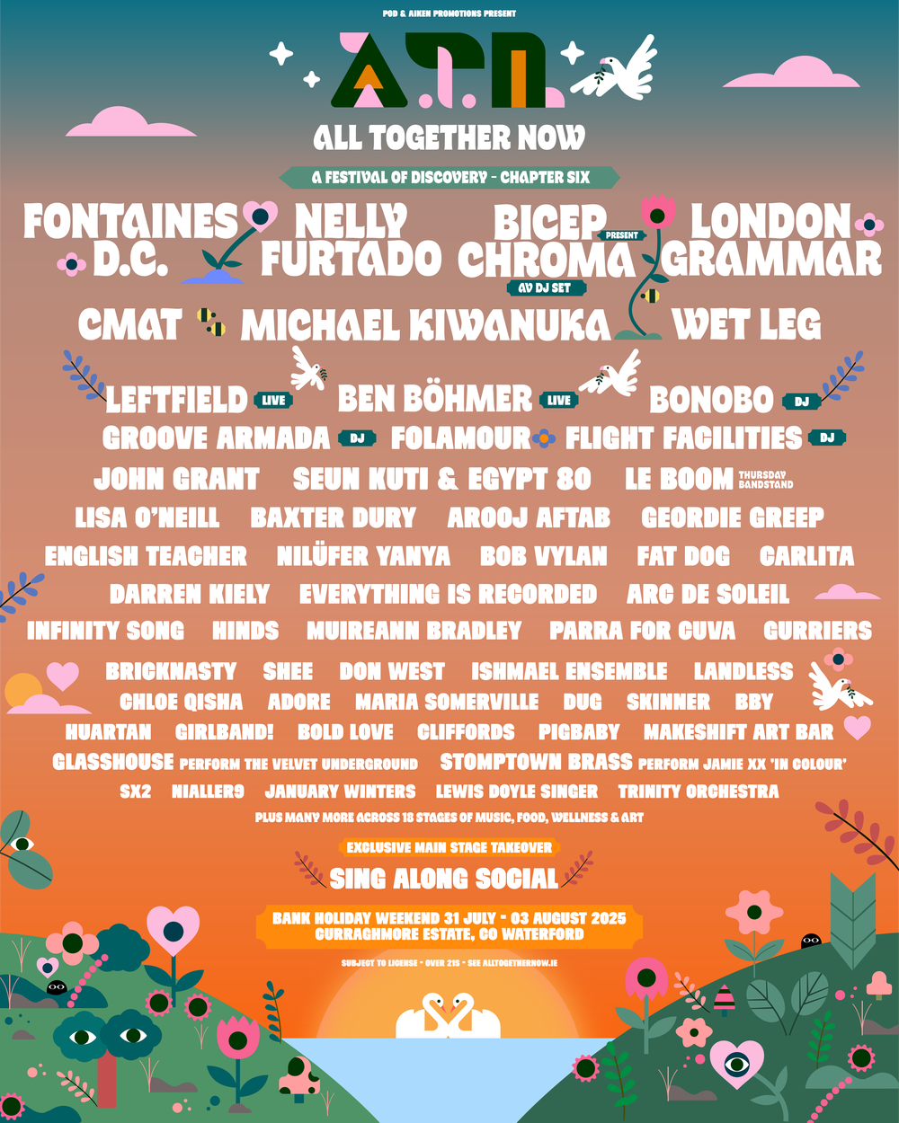 All Together Now - 50+ Acts Announced — POD